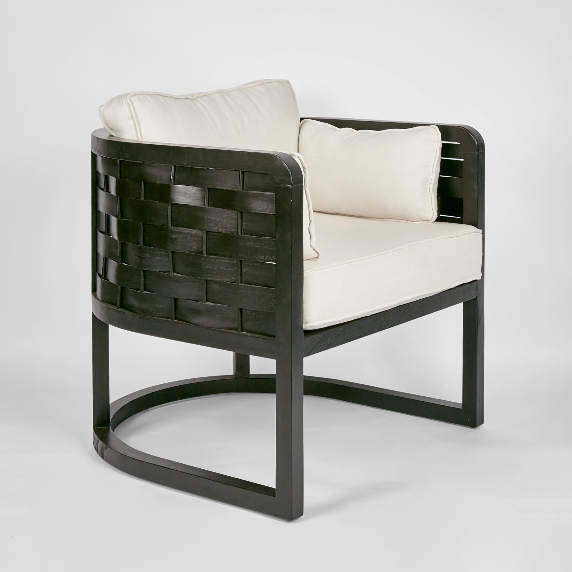 Weave Occasional Arm Chair - Black