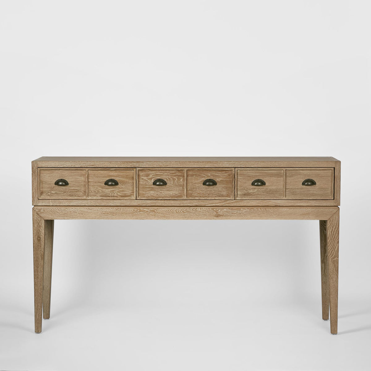 Columbus Oak 6 Drawer Console Table | Modern Console Table | Apt Studio