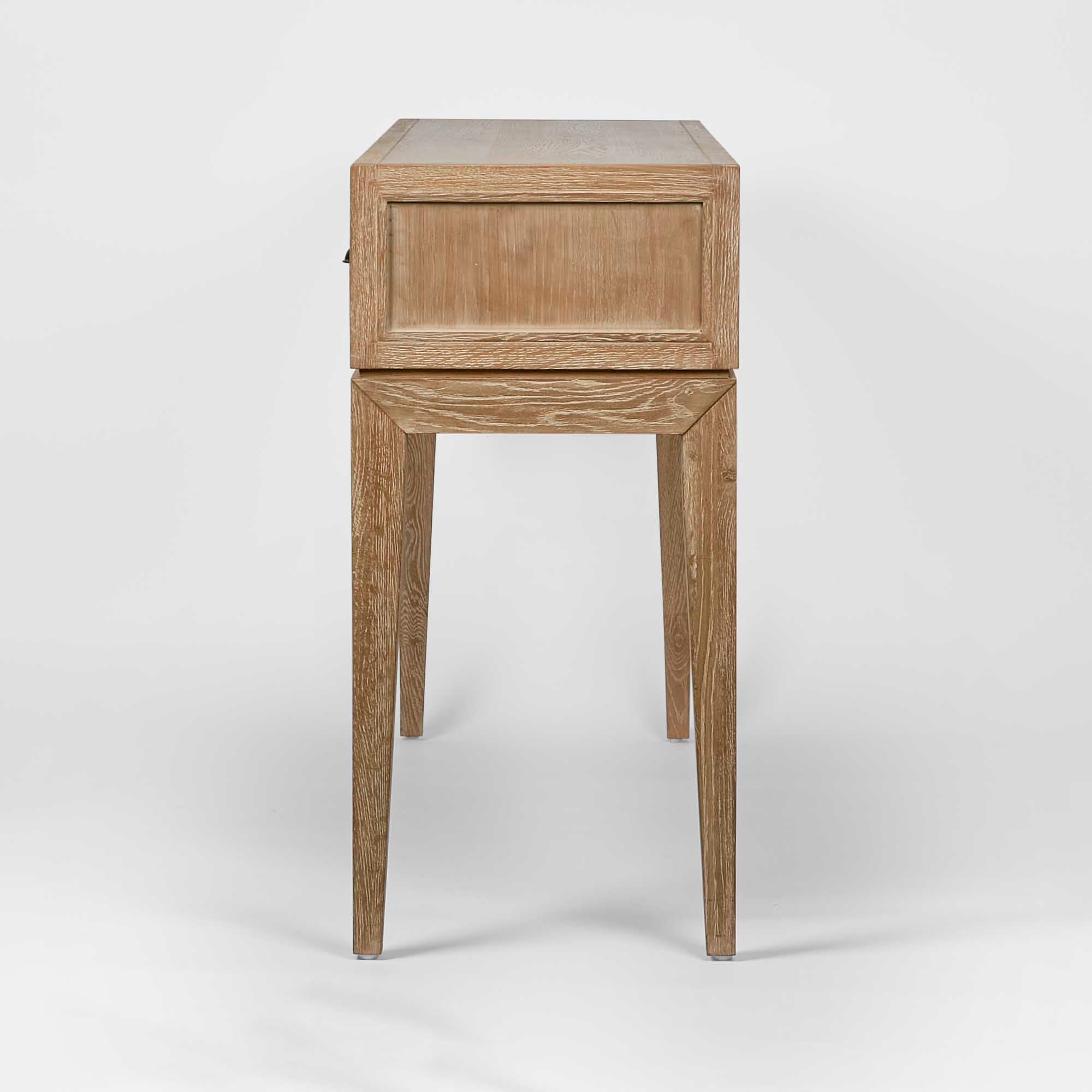 Columbus Oak 6 Drawer Console Table