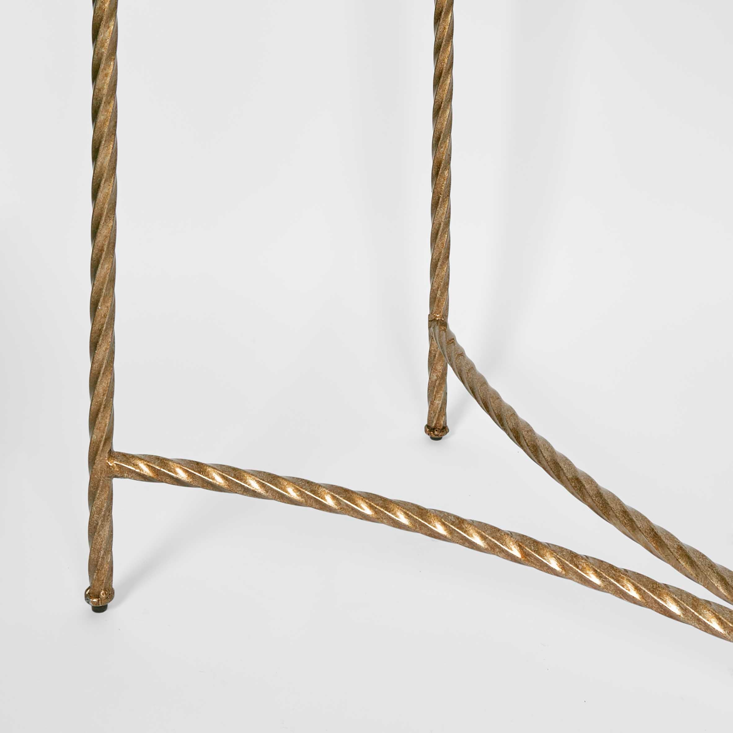 Palais Glass Top Console - Gold