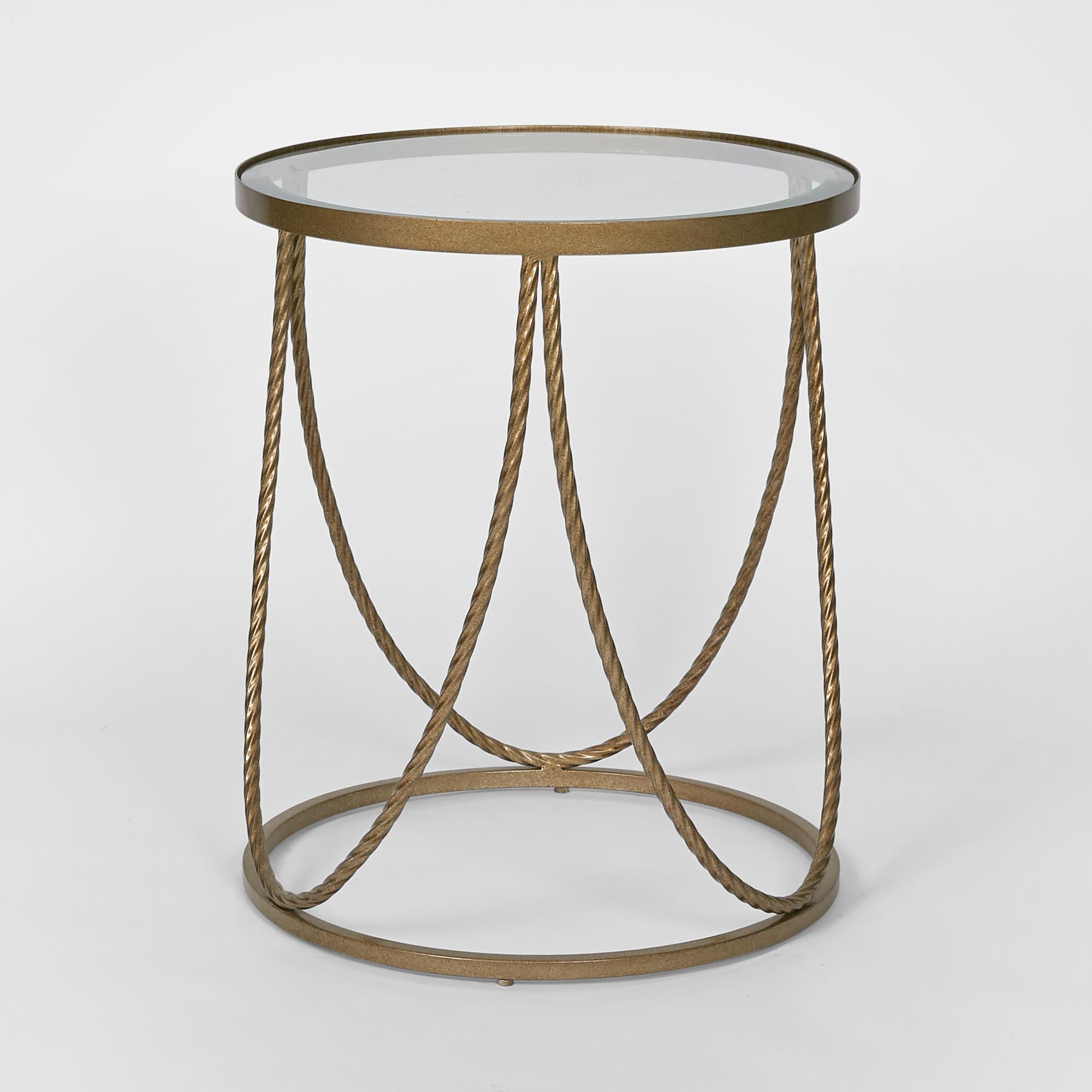 Palais Round Side Table - Gold