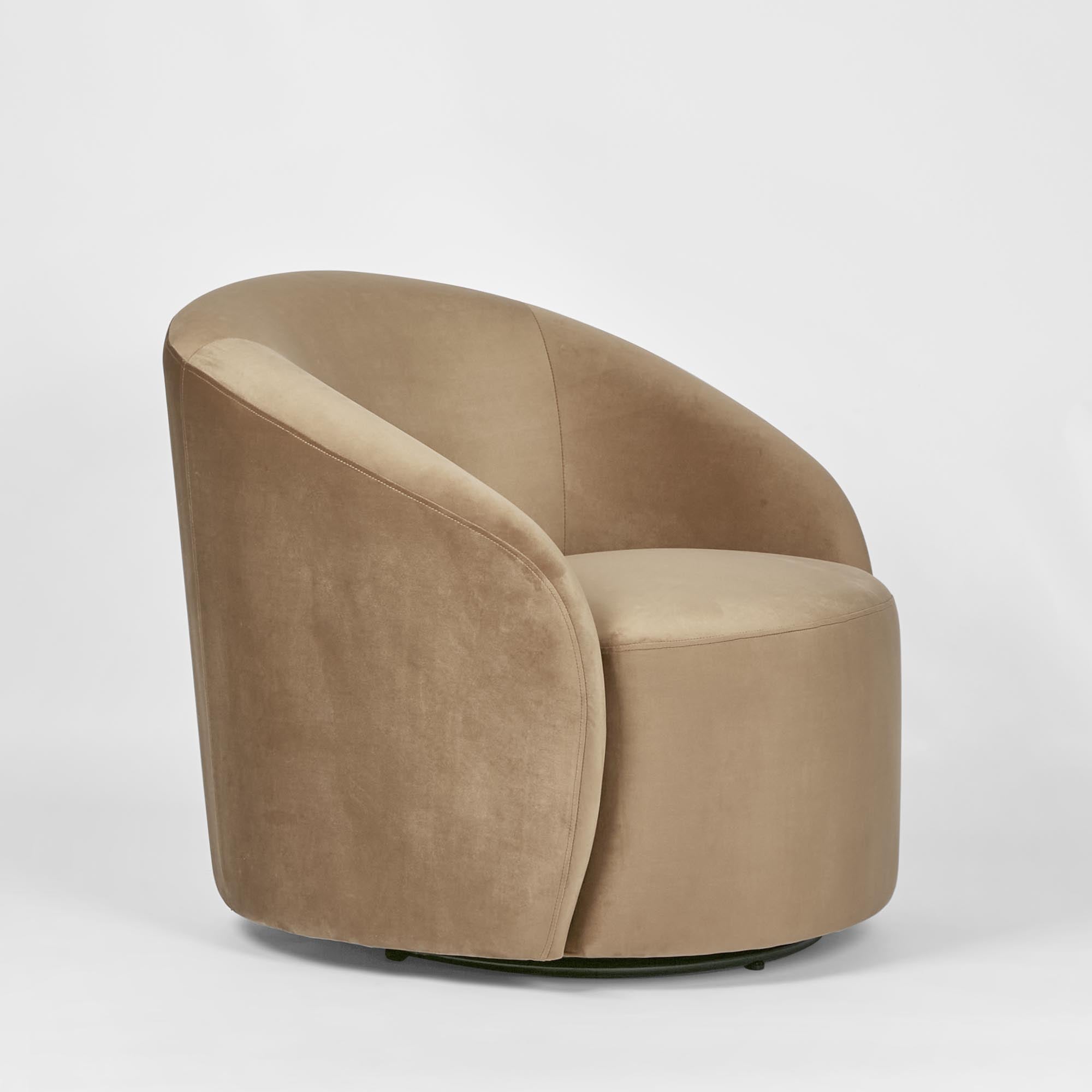 Sierra Swivel Arm Chair - Toffee