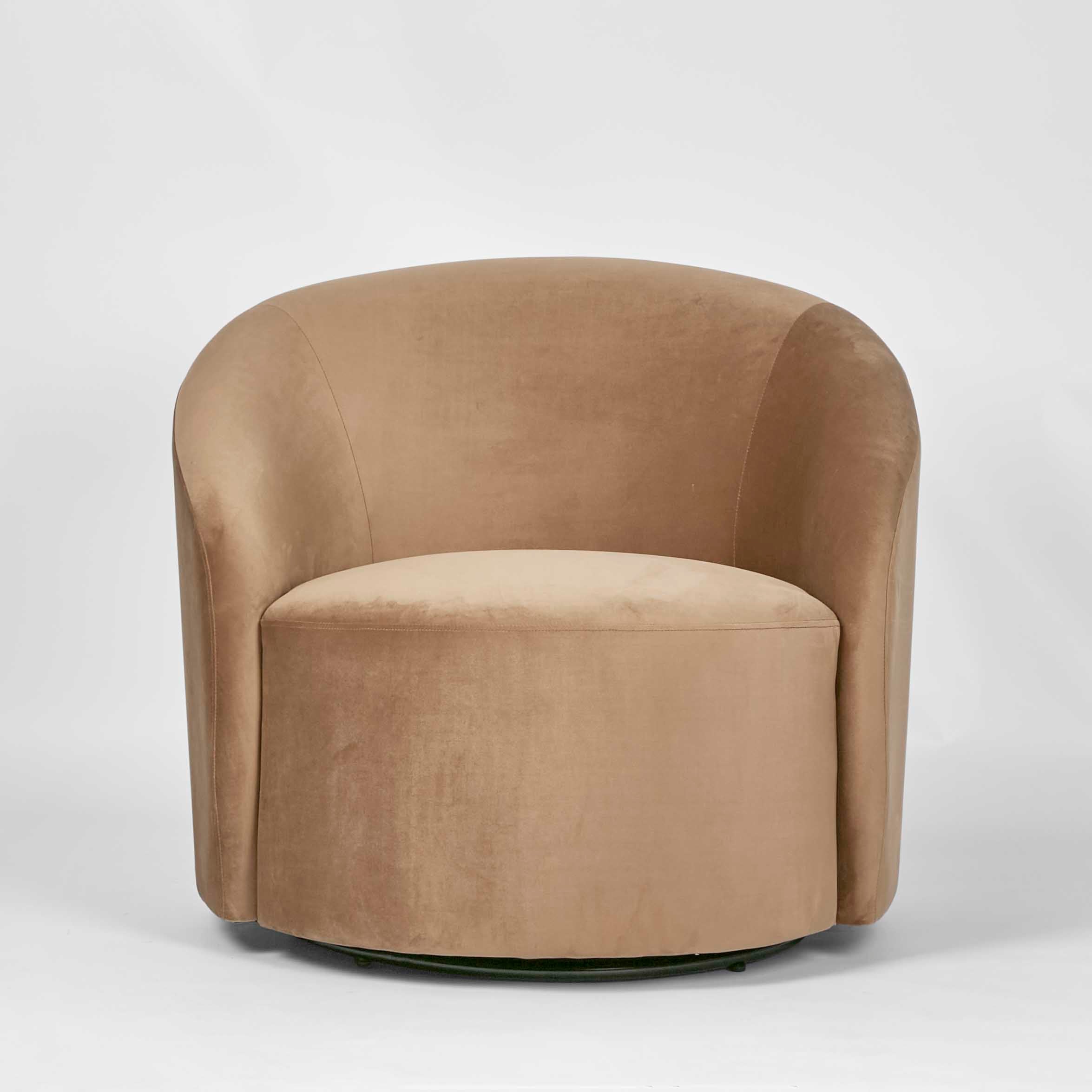 Sierra Swivel Arm Chair - Toffee