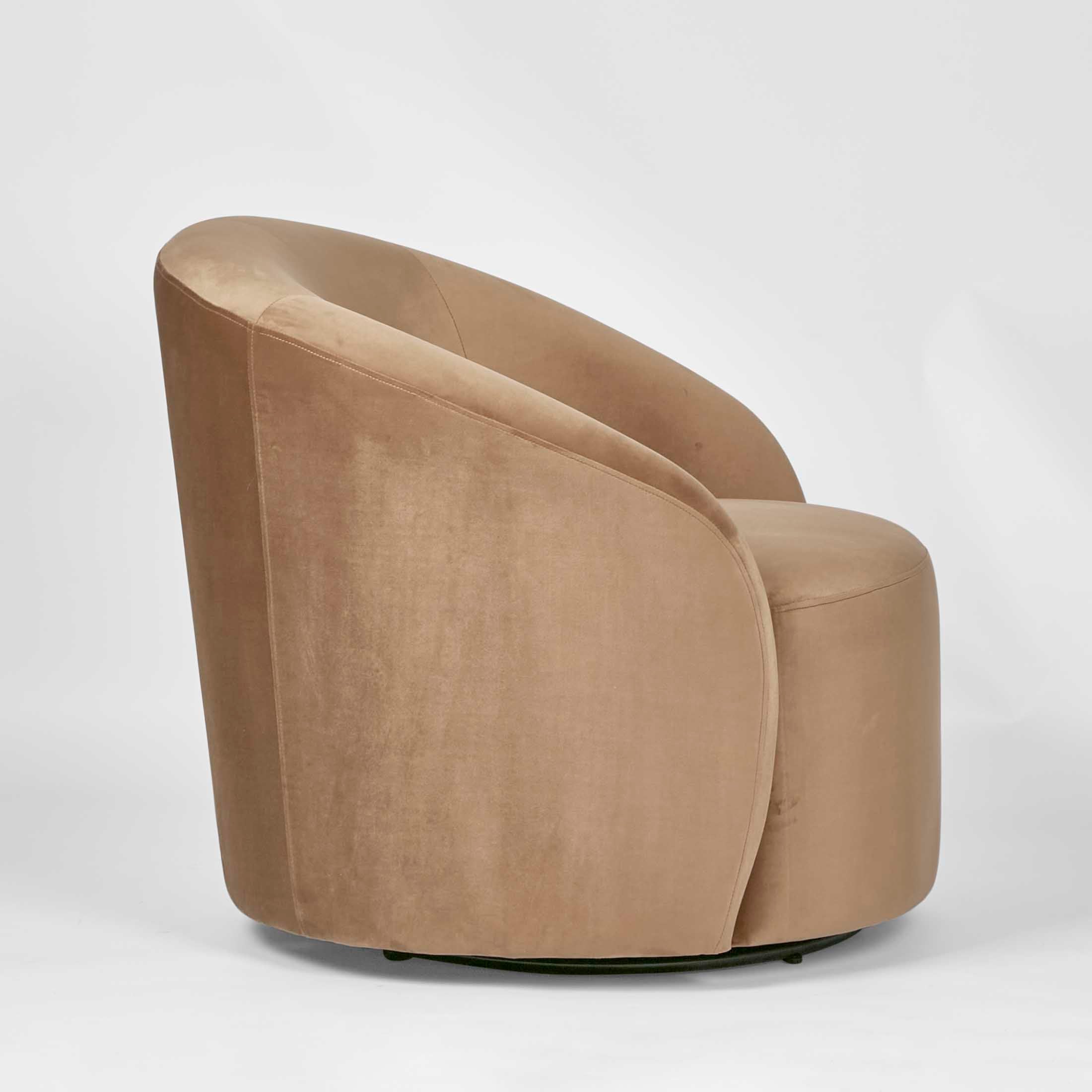 Sierra Swivel Arm Chair - Toffee