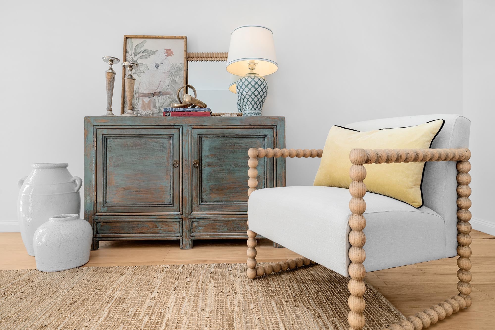 Bobbin Oak Arm Chair - Natural