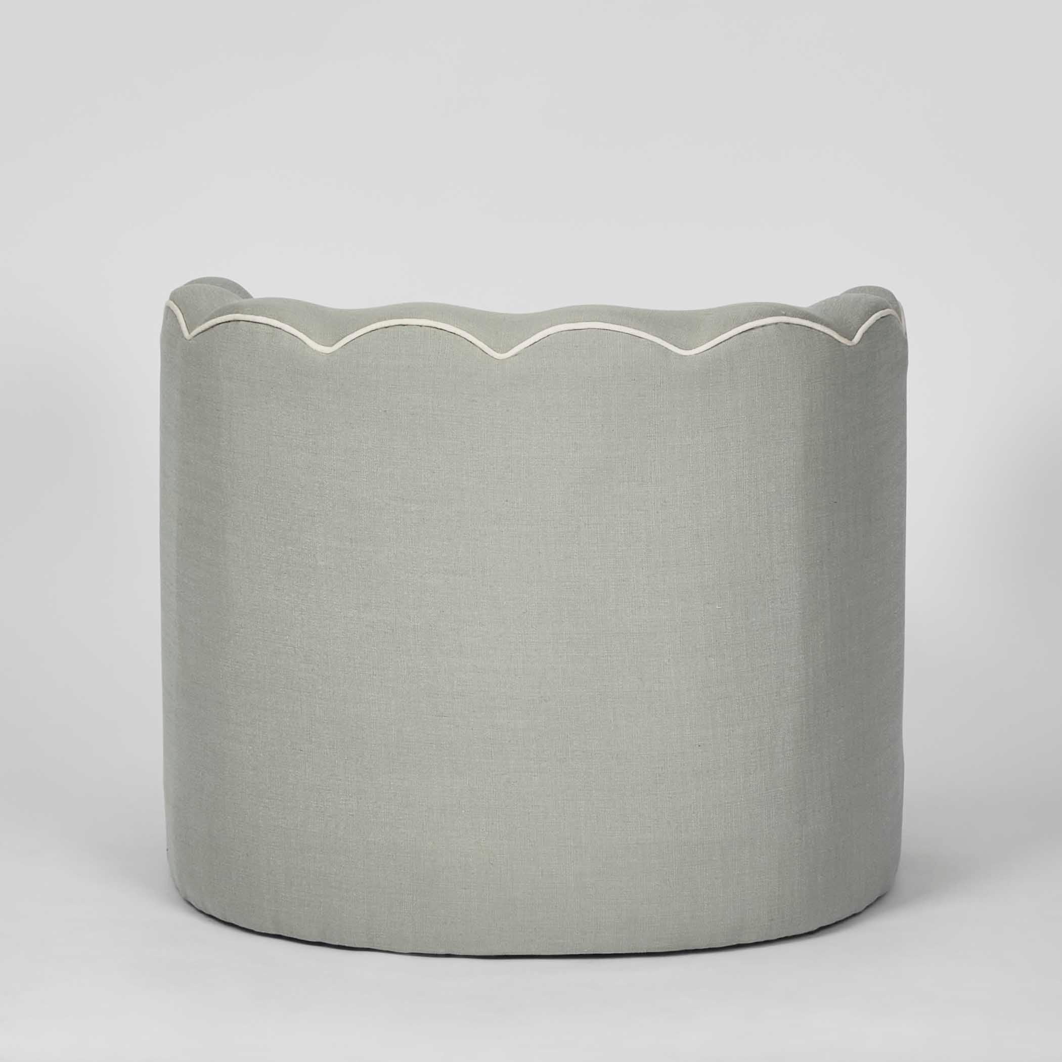 Camille Scallop Armchair - Seafoam