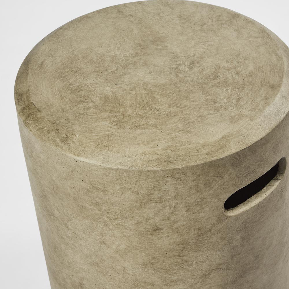 Vargo Drum Stool - Grey