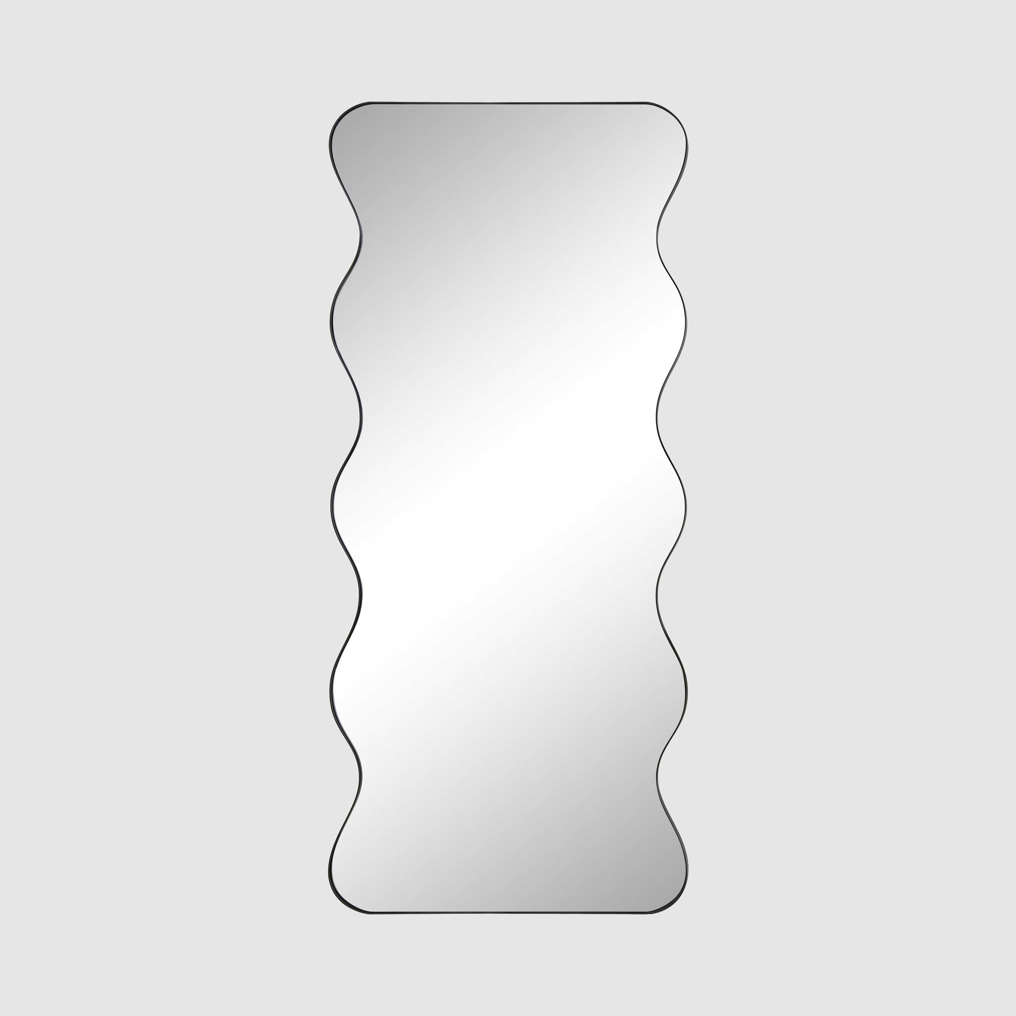 Babalon Iron Floor Mirror - Black