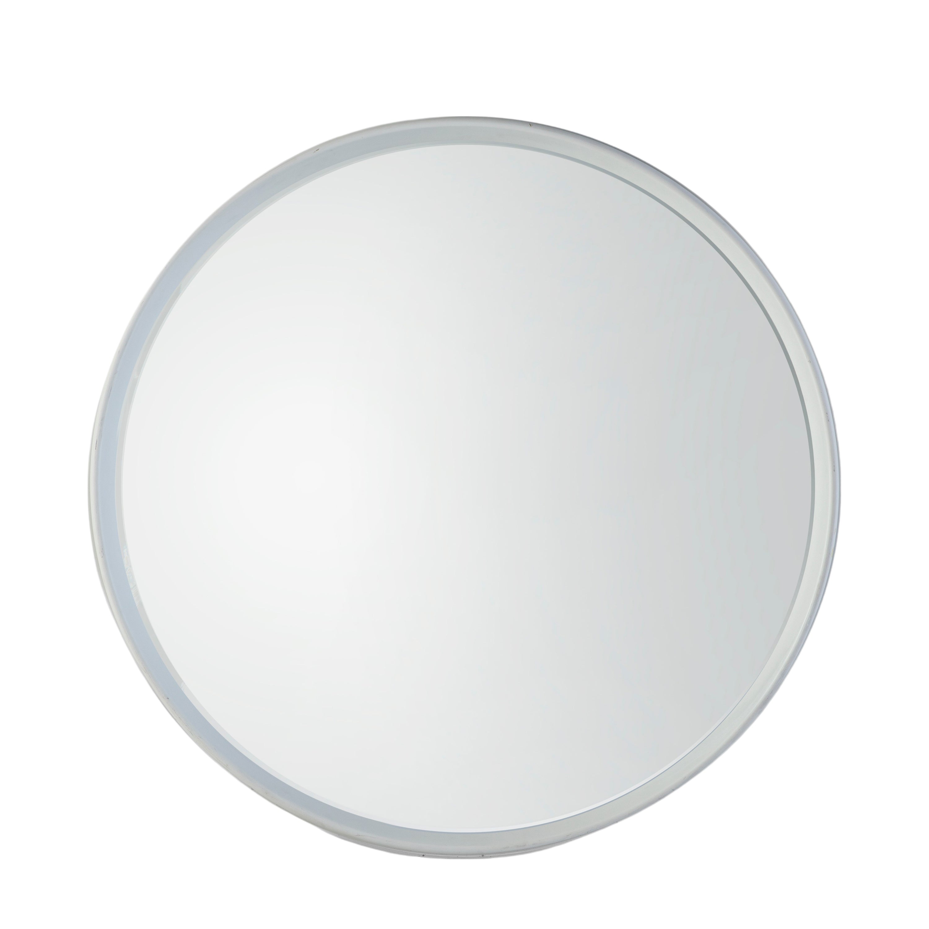 Harvey Round Mirror - White