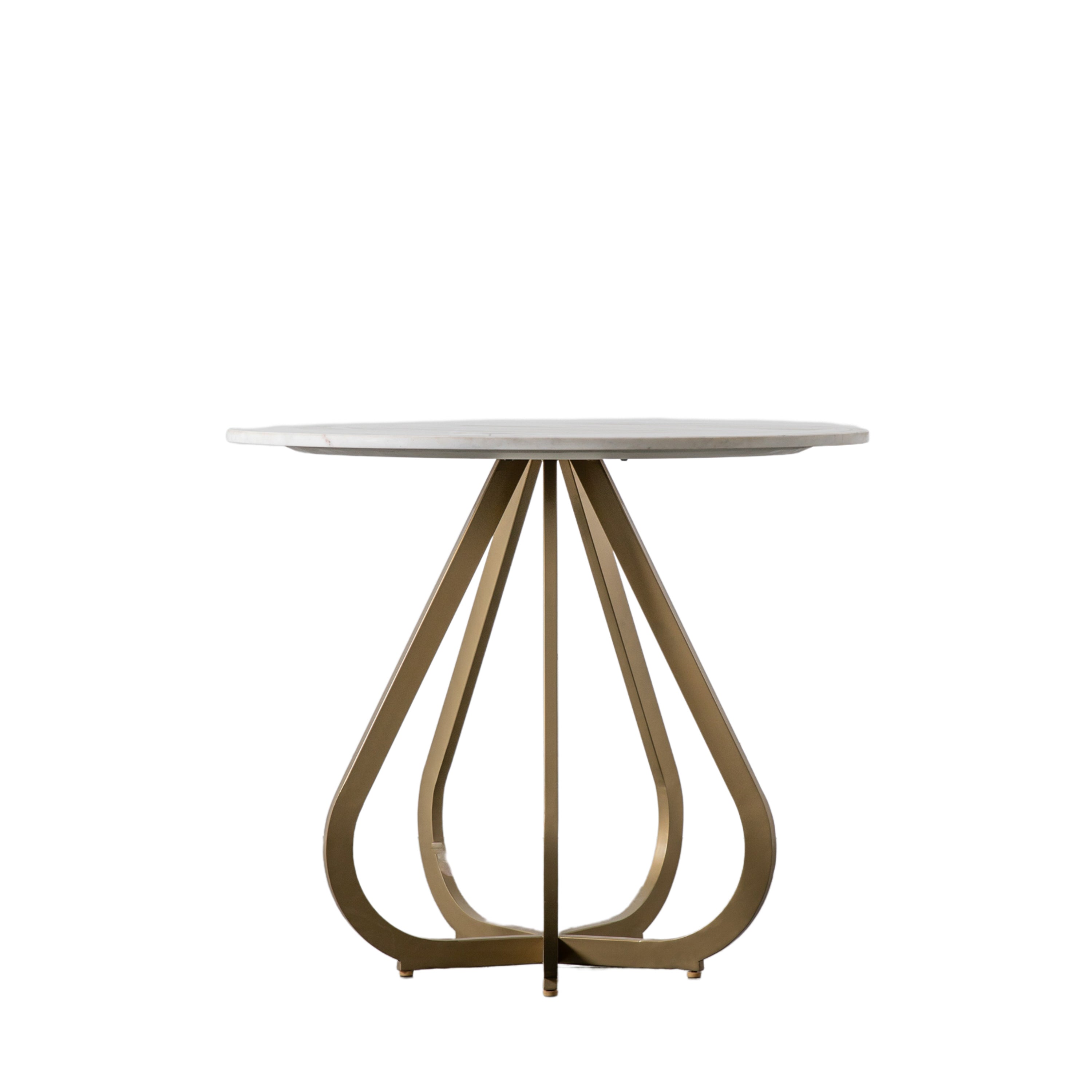 Moorgate Marble Top Dining Table - Gold