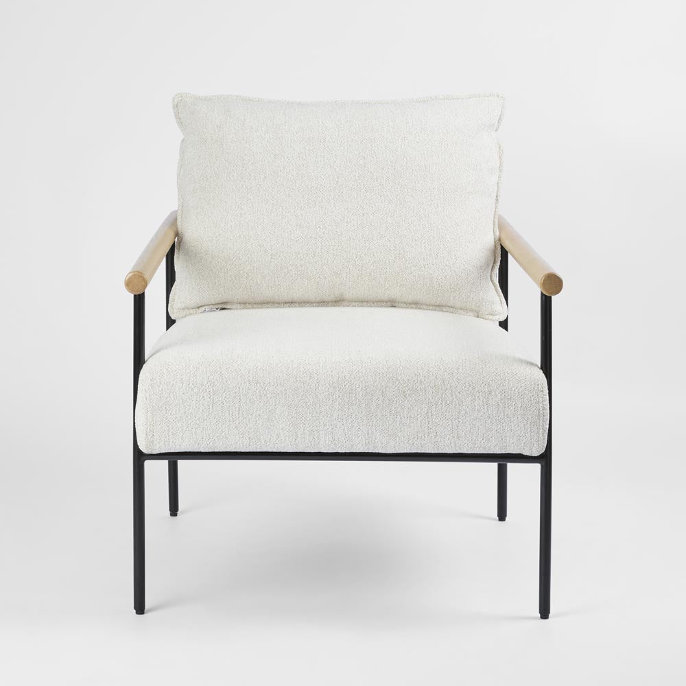Liam Armchair - Ivory & Natural