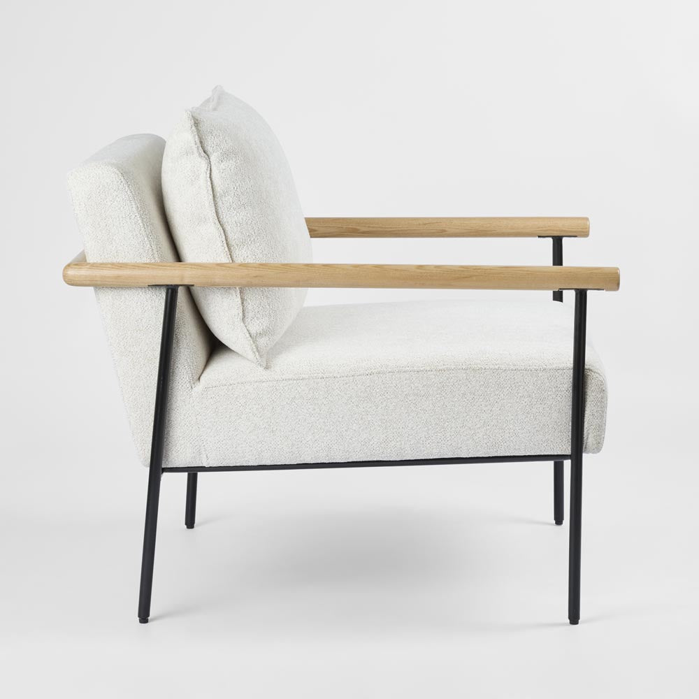 Liam Armchair - Ivory & Natural