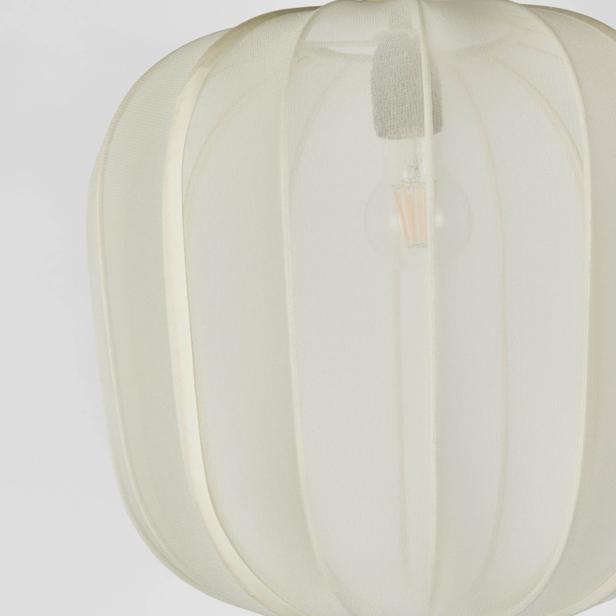 Pumpkin Ceiling Pendant Medium - Ivory