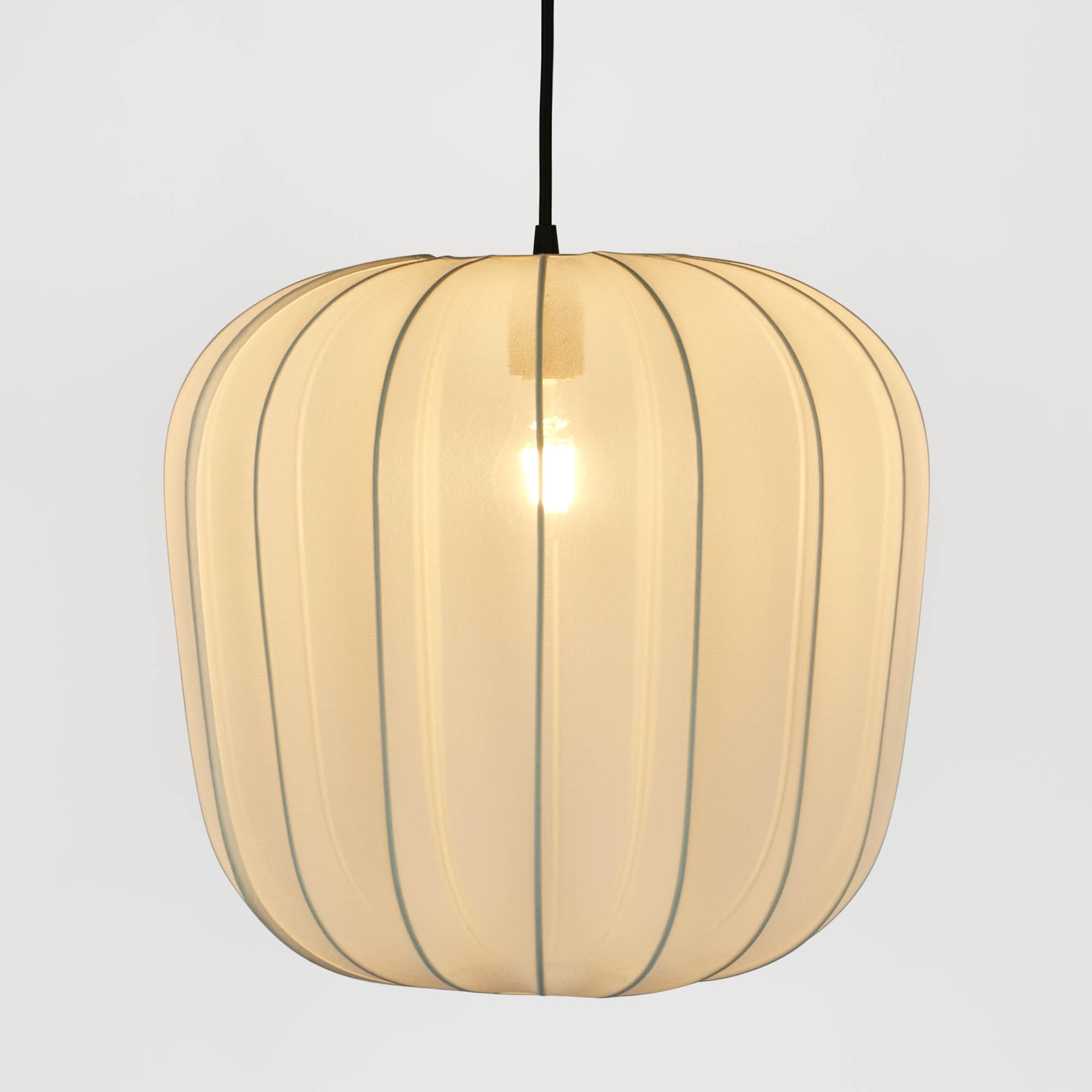 Pumpkin Ceiling Pendant Large - Ivory