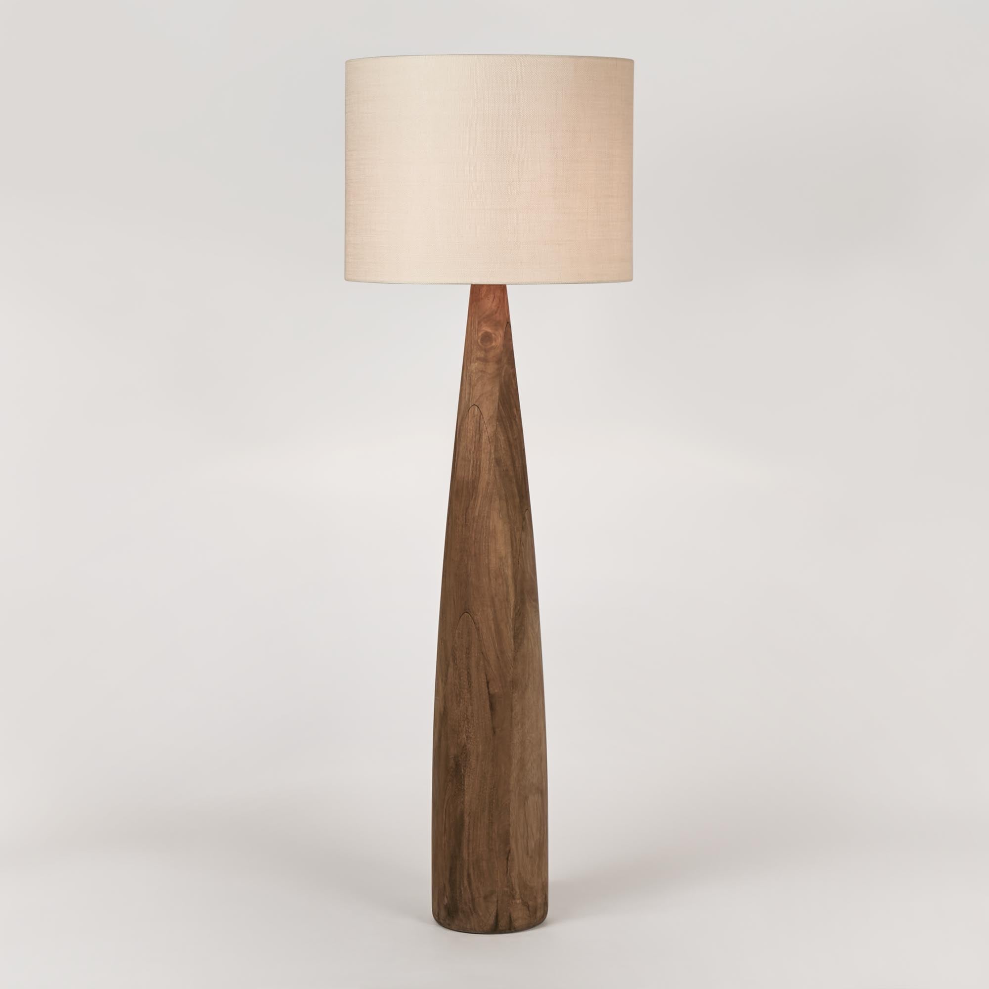 Samson Wood Floor Lamp - Natural Shade