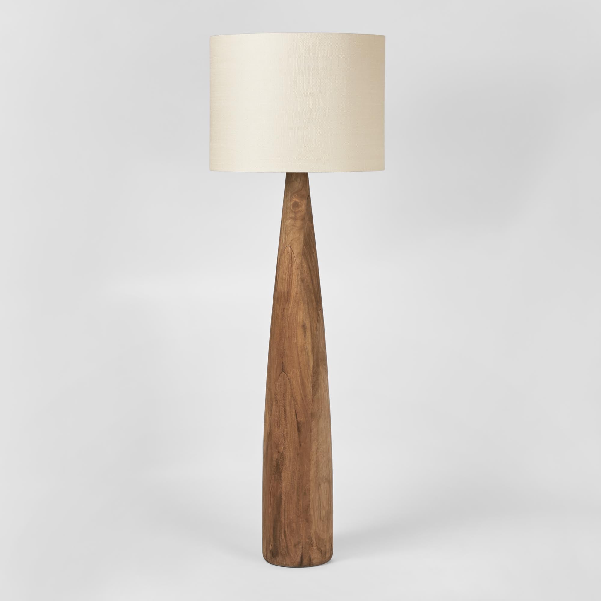 Samson Wood Floor Lamp - Natural Shade