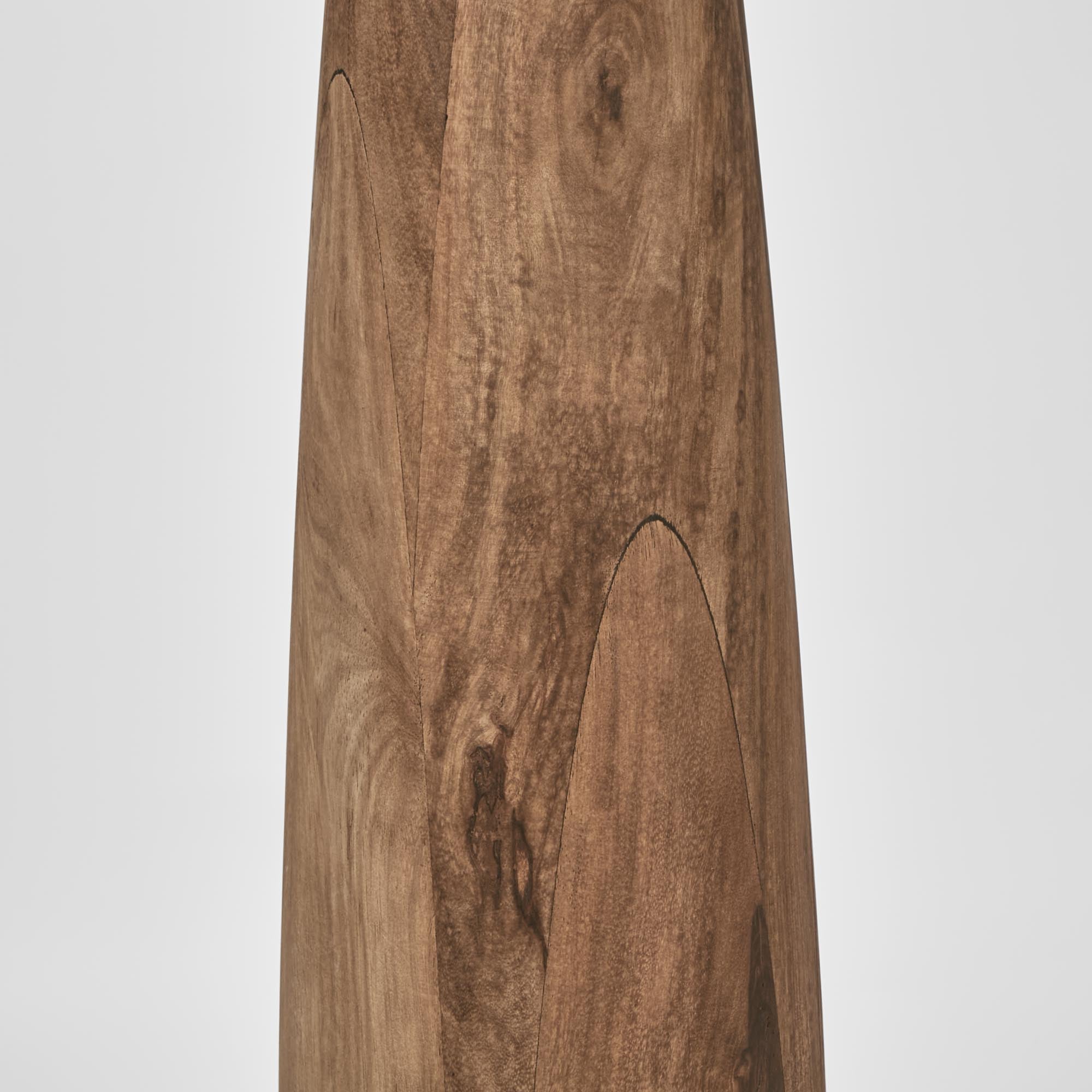 Samson Wood Floor Lamp - White Shade
