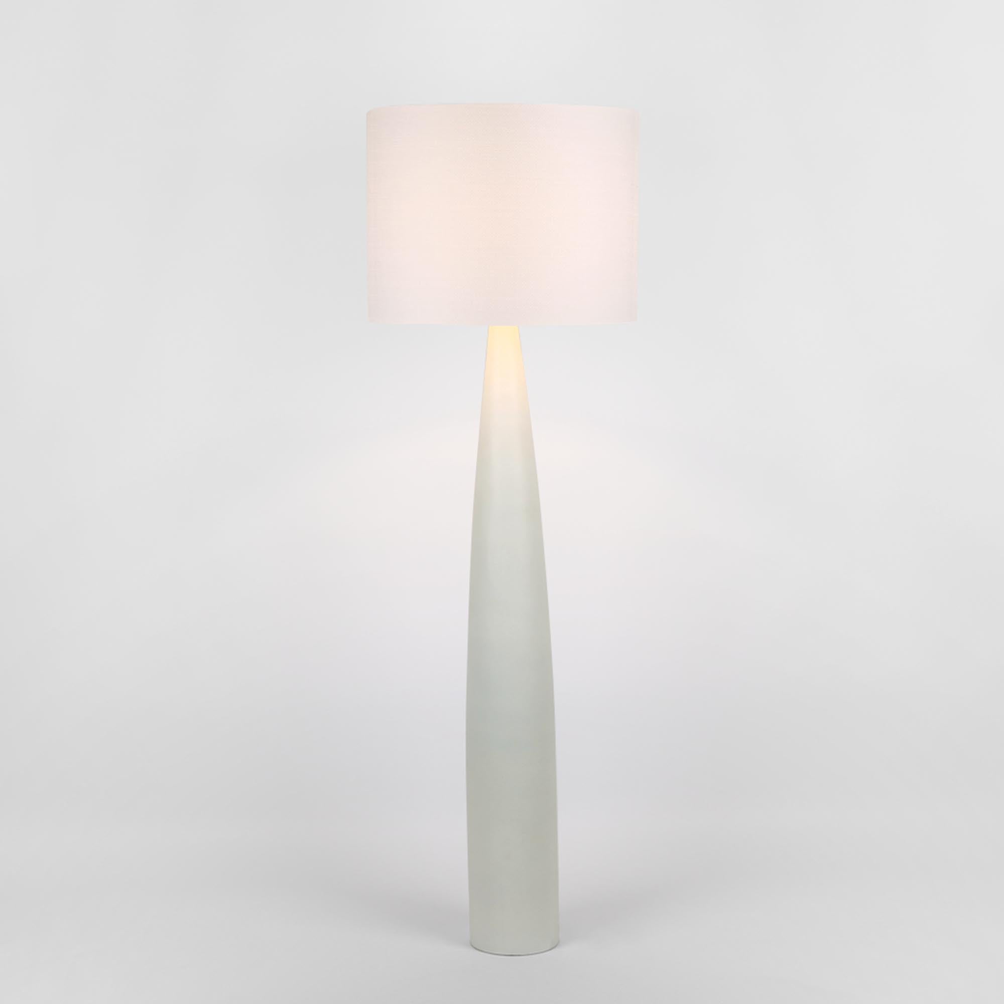 Samson Floor Lamp - White Base / White Shade