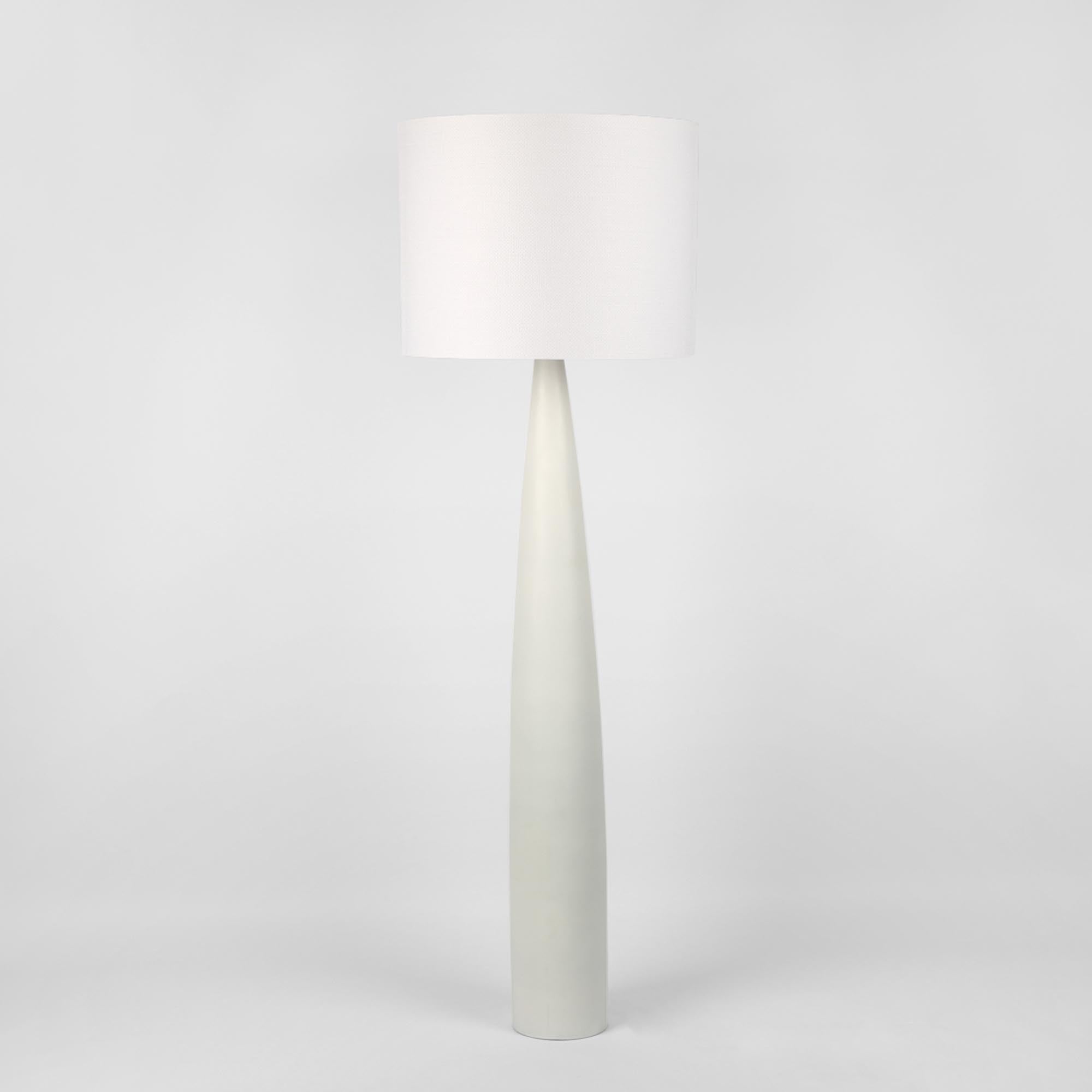 Samson Floor Lamp - White Base / White Shade