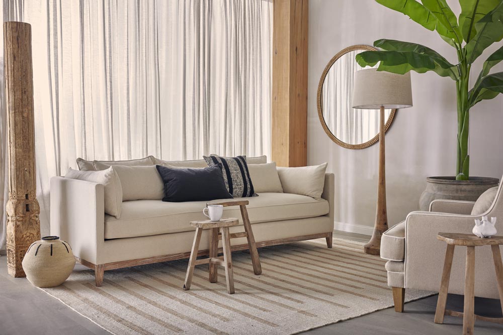 Lancia Floor Lamp Large - Light Natural