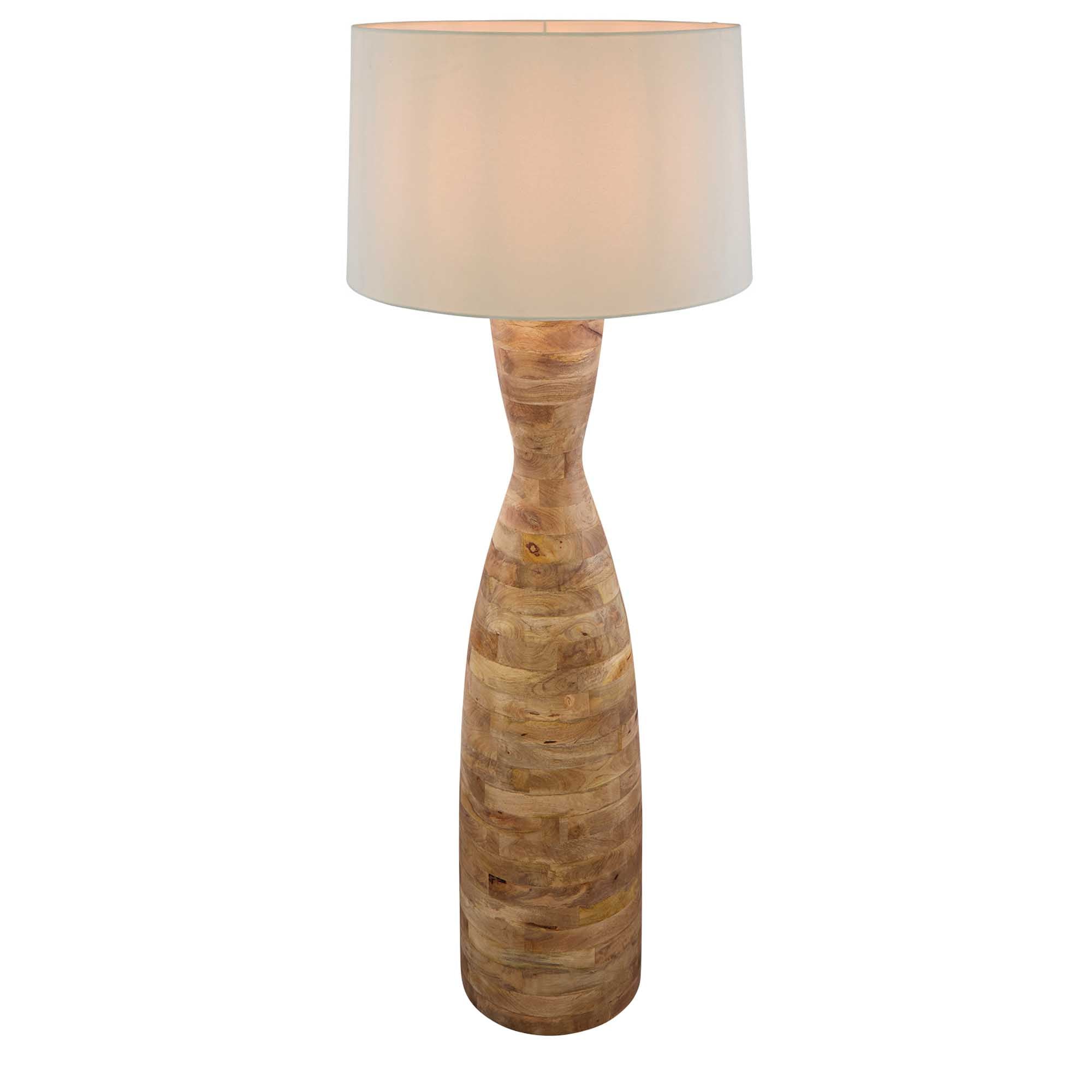 Esraj Turned Wood Floor Lamp