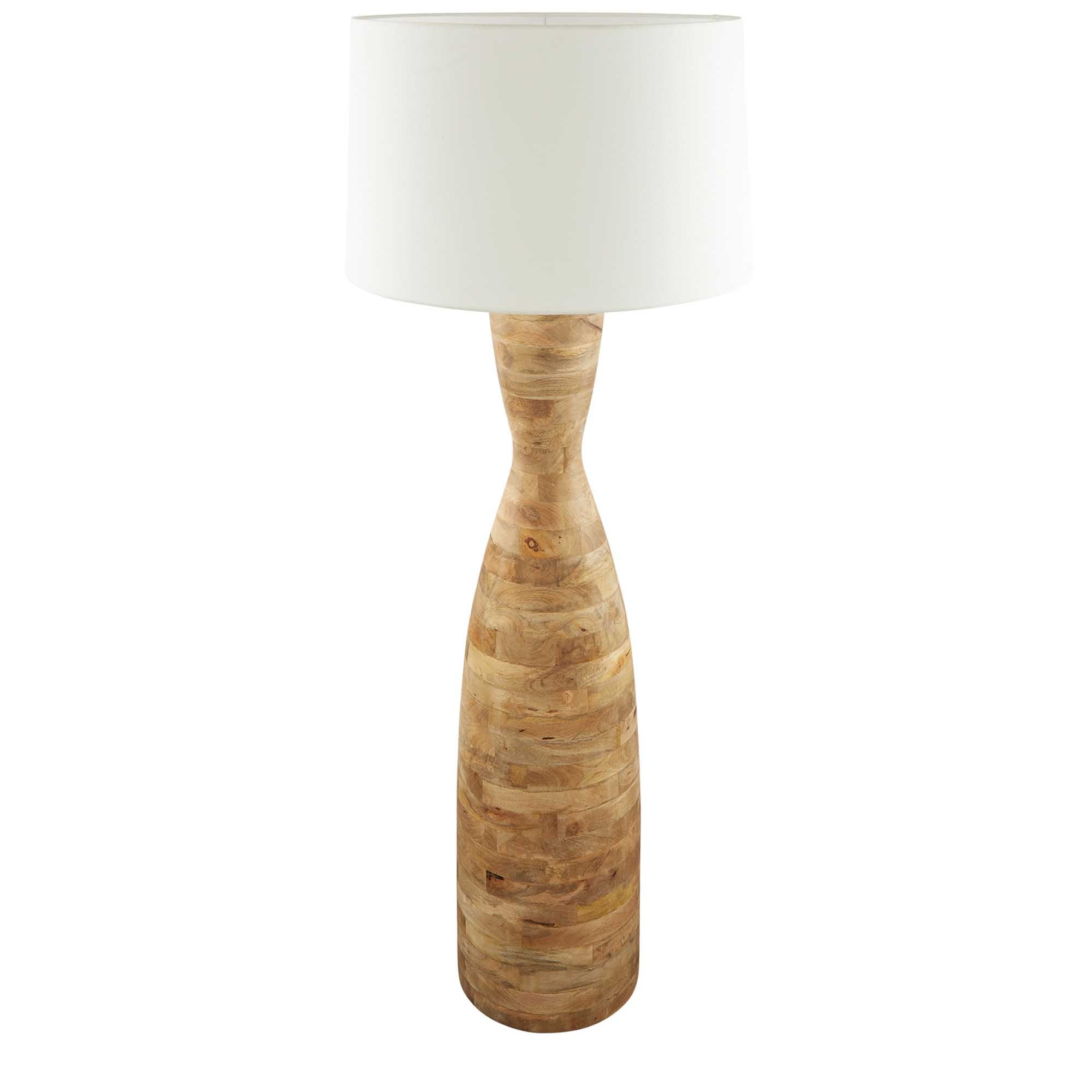 Esraj Turned Wood Floor Lamp