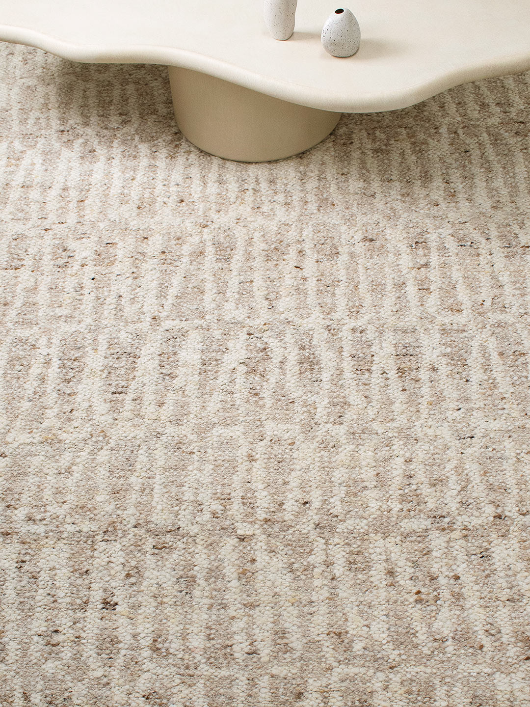 Kasbah Wool Rug - Ivory / Sand