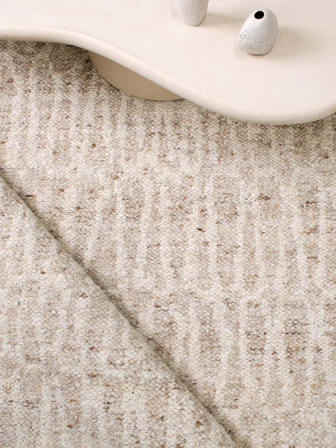 Kasbah Wool Rug - Ivory / Sand