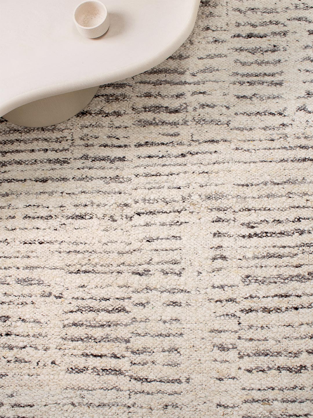 Kasbah Wool Rug - Ivory / Silver