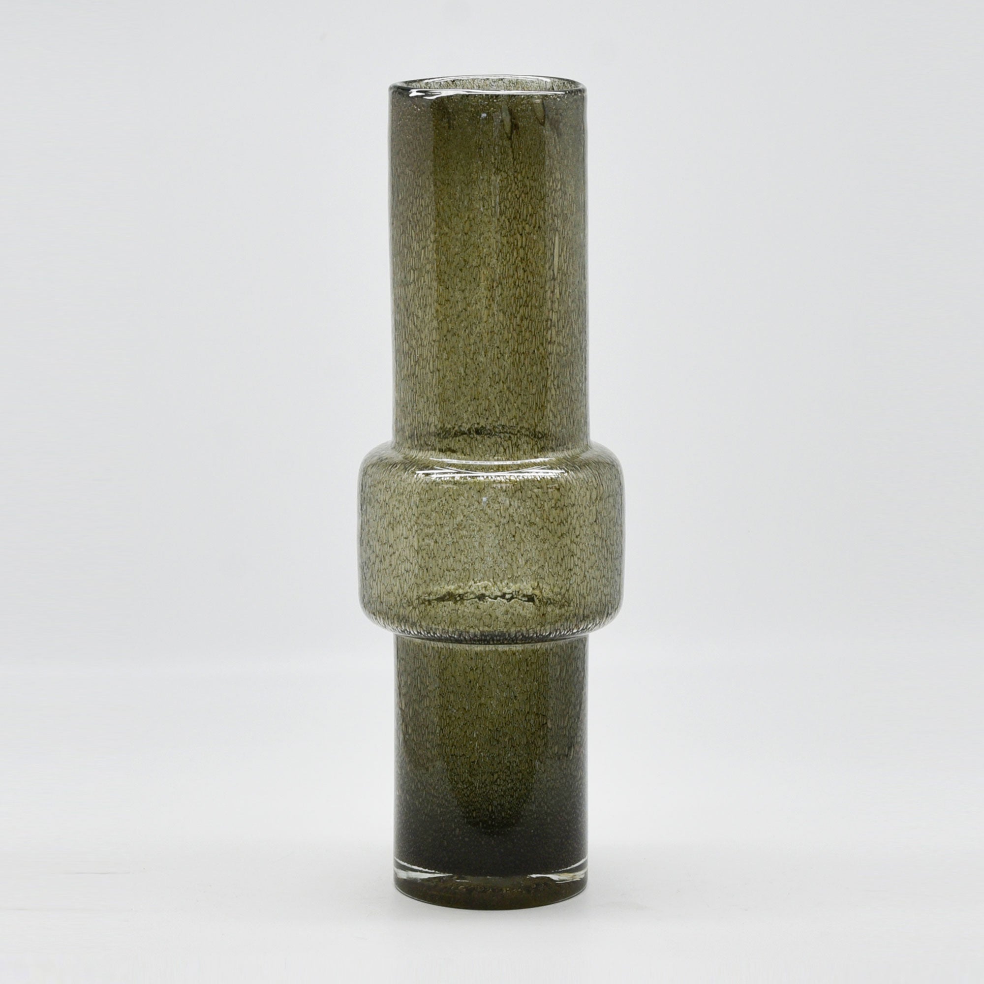 Ara Tall Glass Vase - Smoke