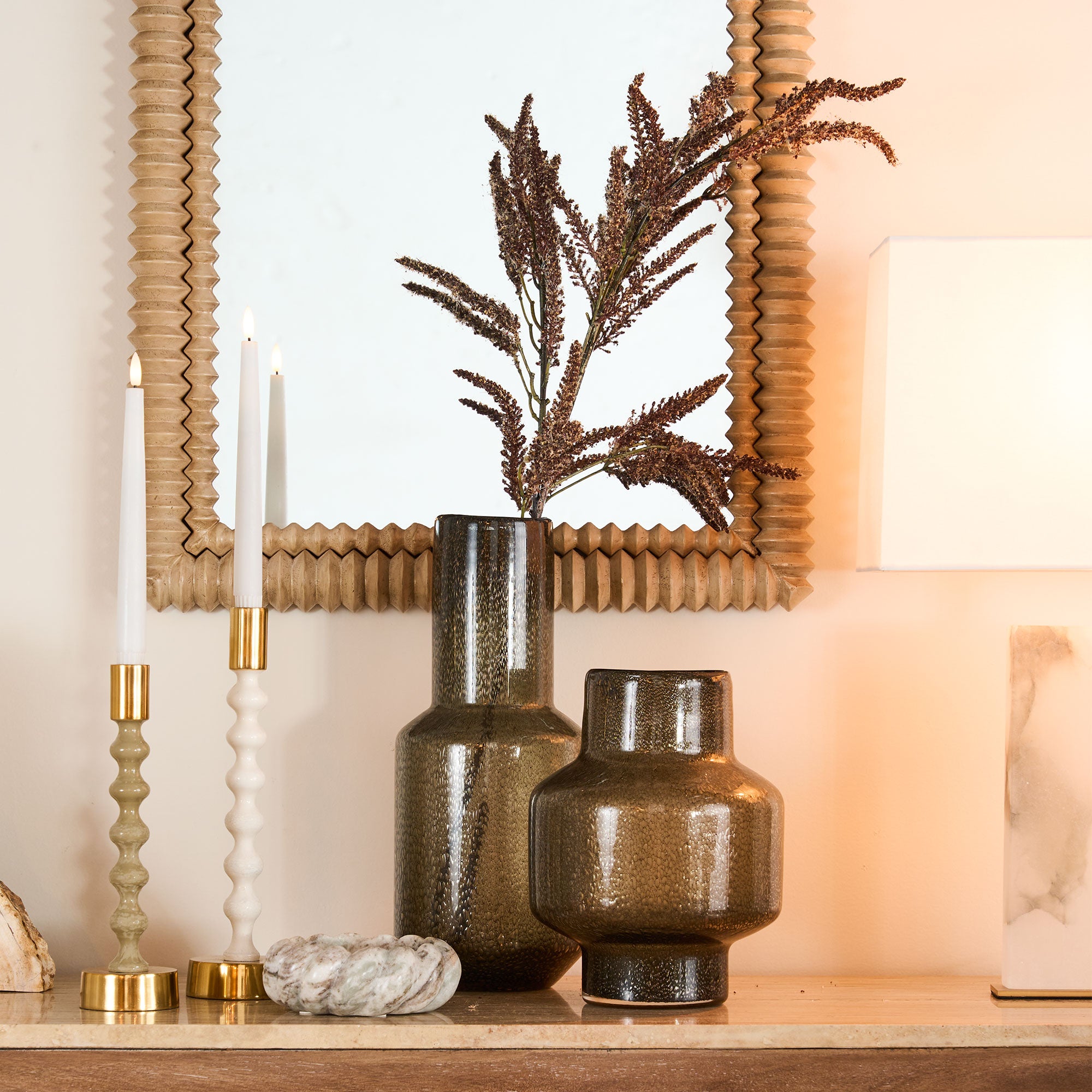 Ara Base Vase - Smoke