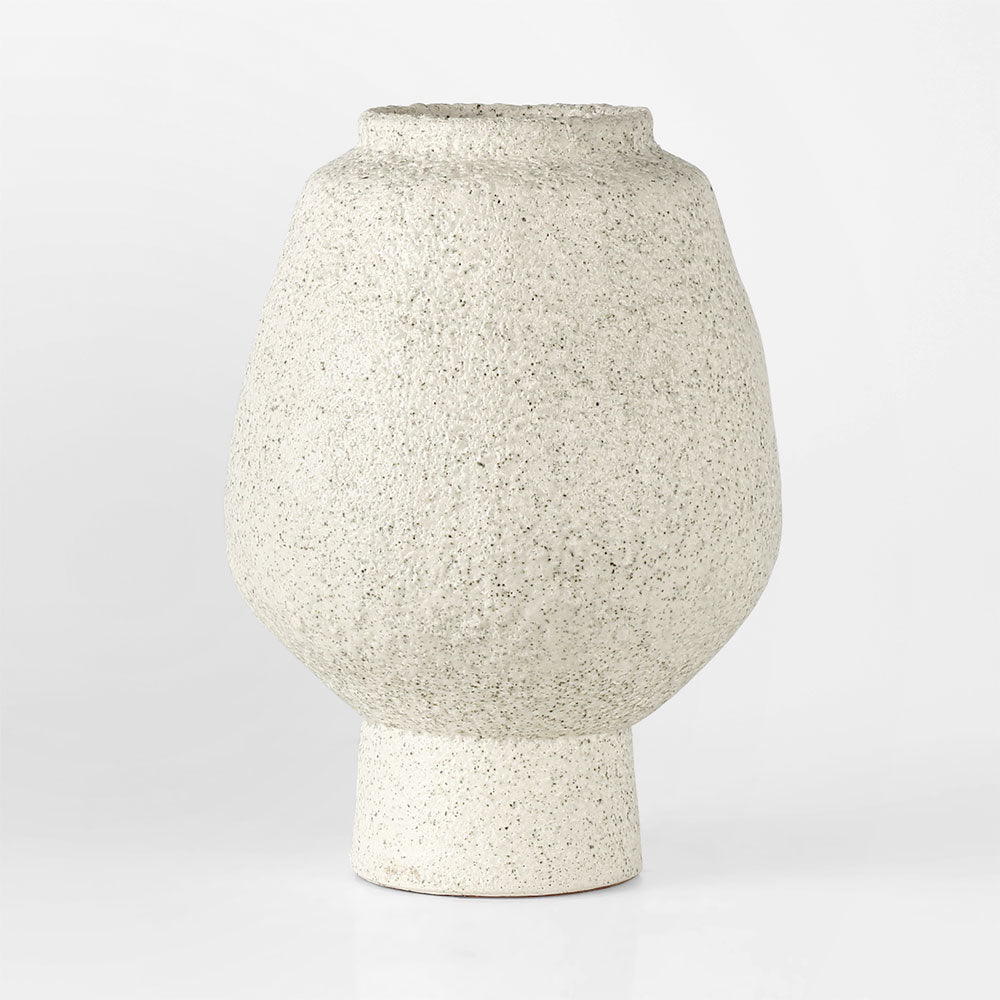 Bolero Round Vase - White