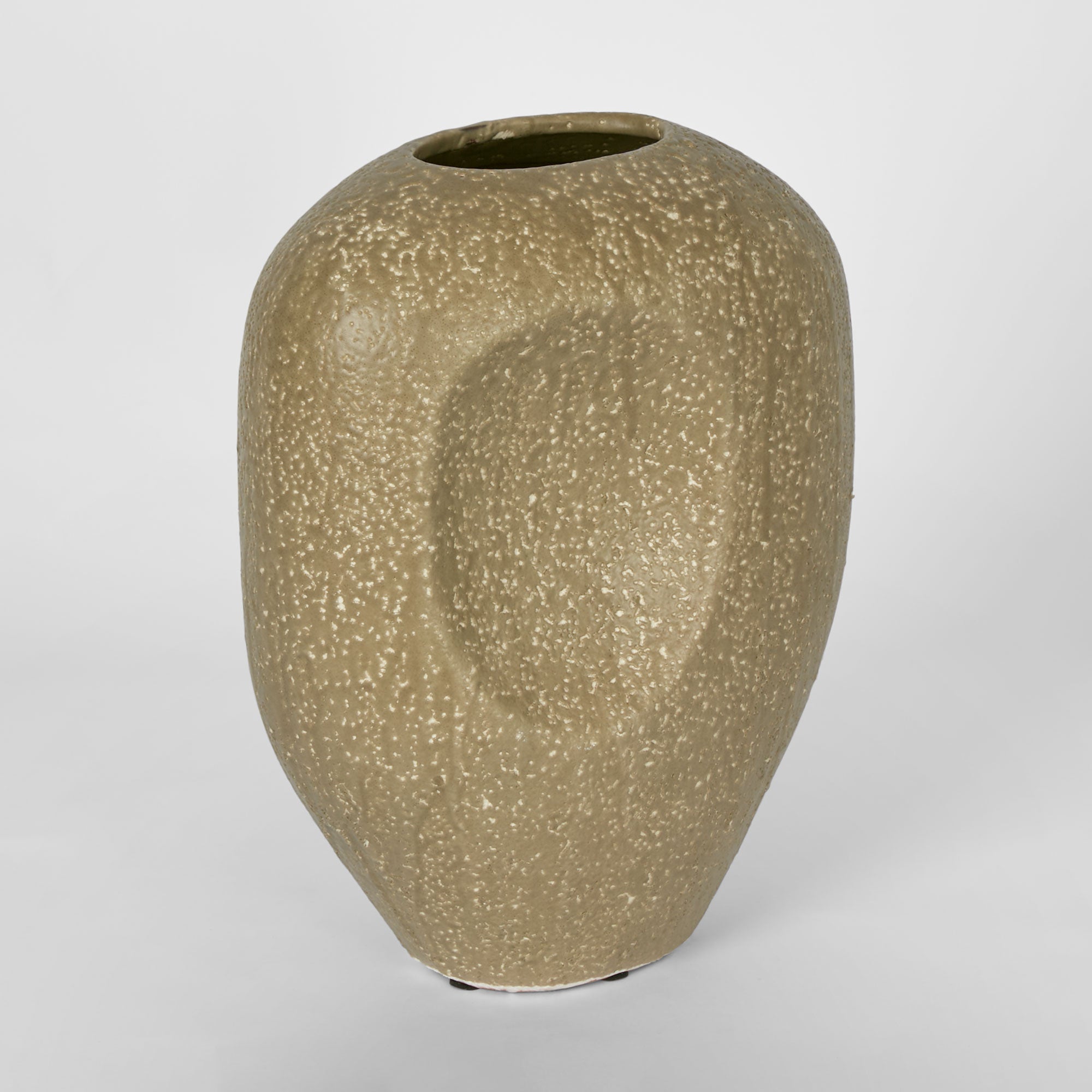 Scallop Vase Large - Olive