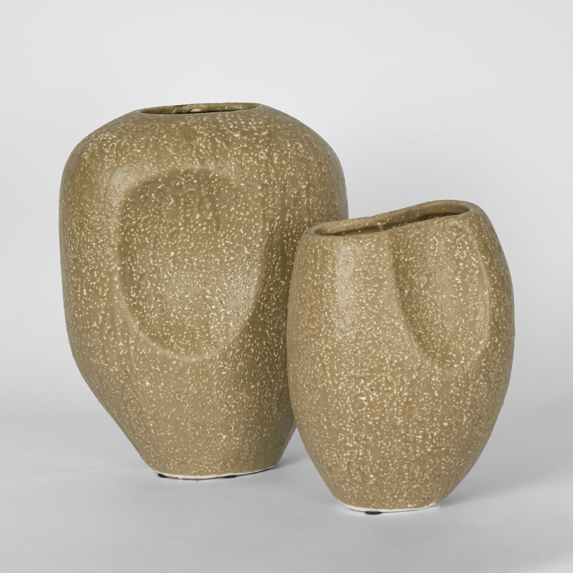 Scallop Vase Large - Olive