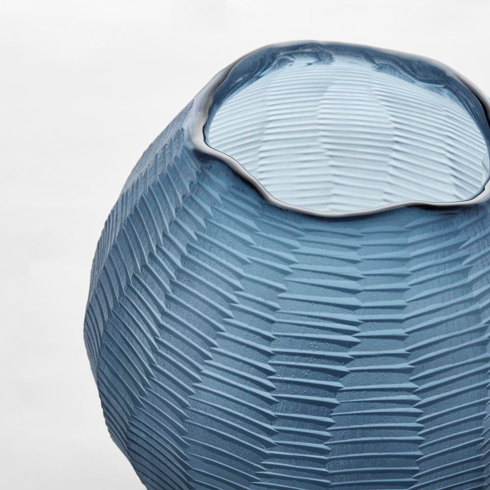 Artem Glass Ball Vase  - Blue