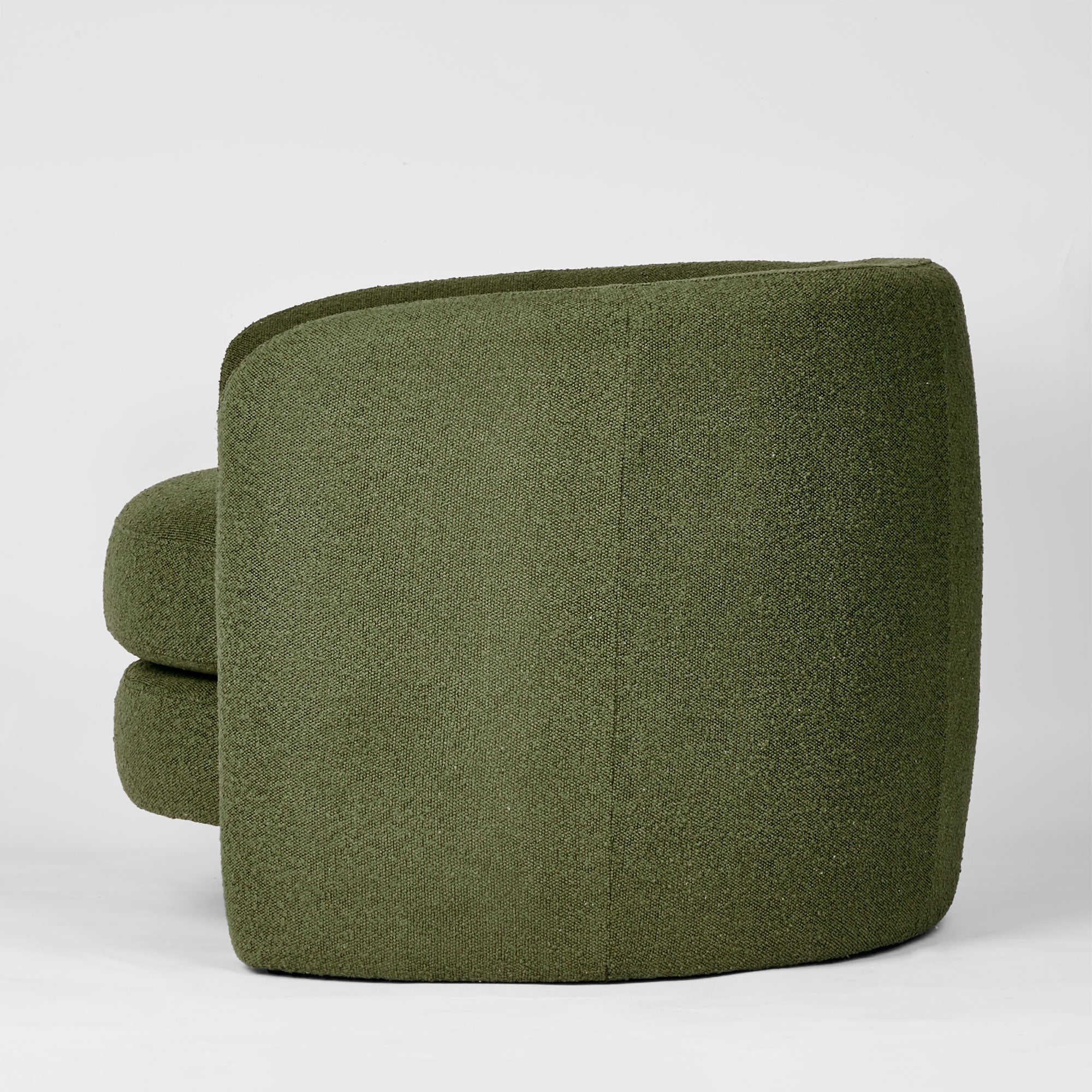 Cora Arm Chair - Olive Boucle
