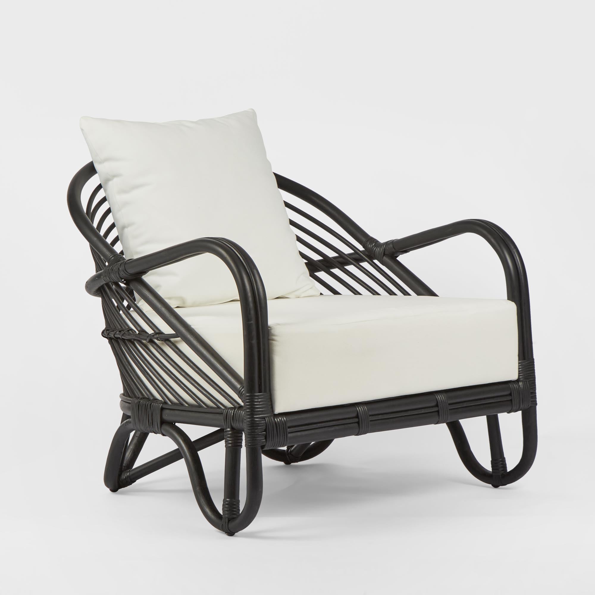 Alexis Armchair - Black & White