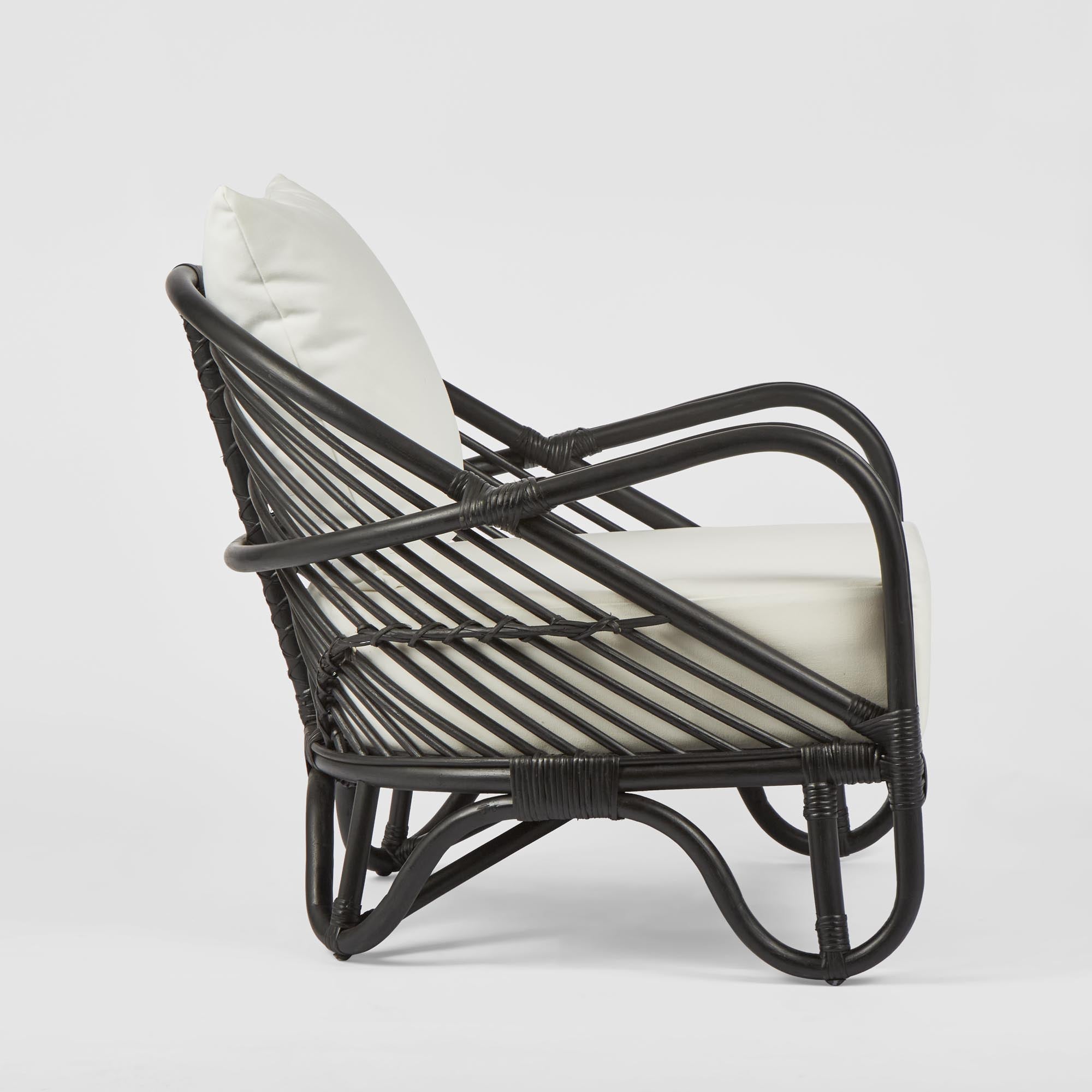 Alexis Armchair - Black & White