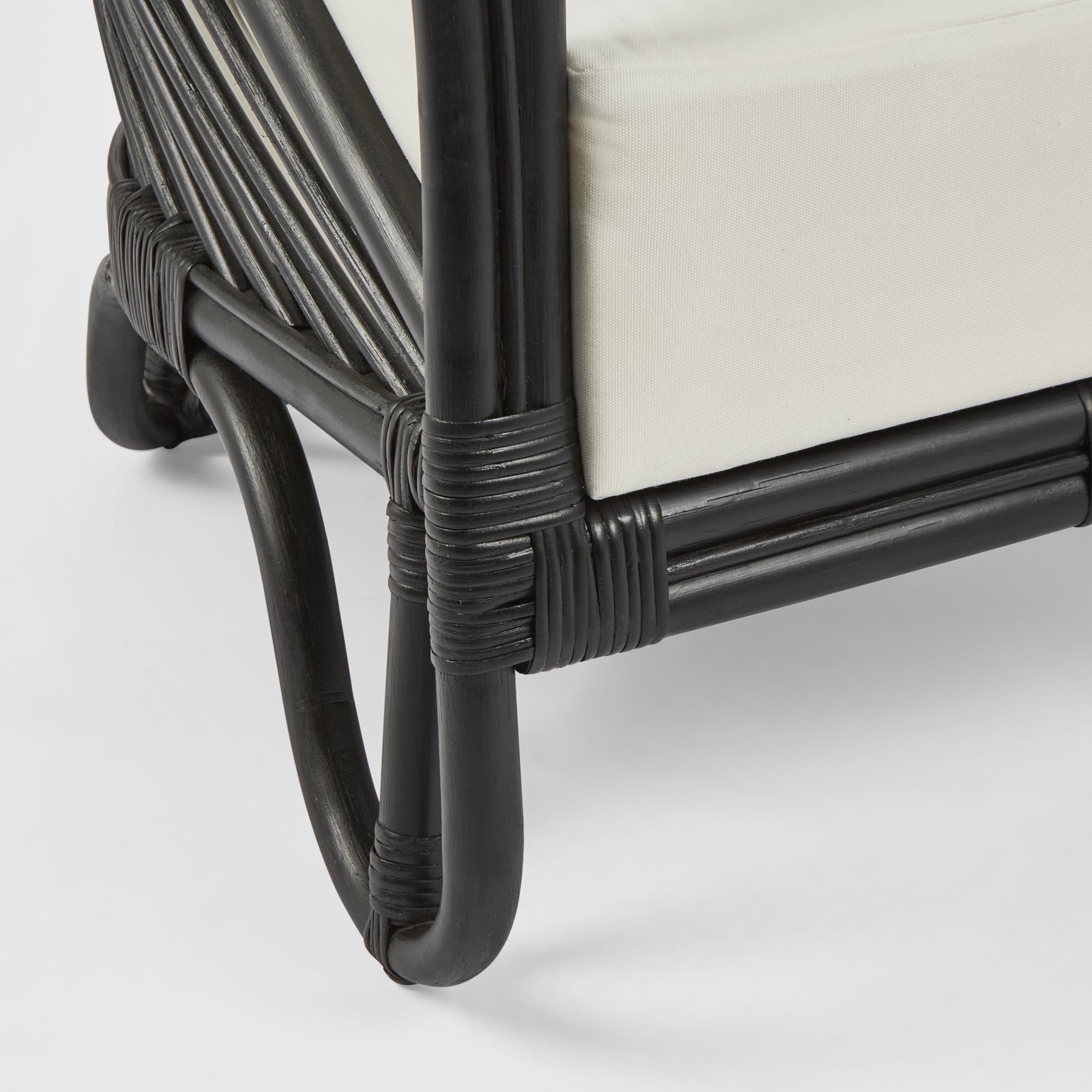Alexis Armchair - Black & White
