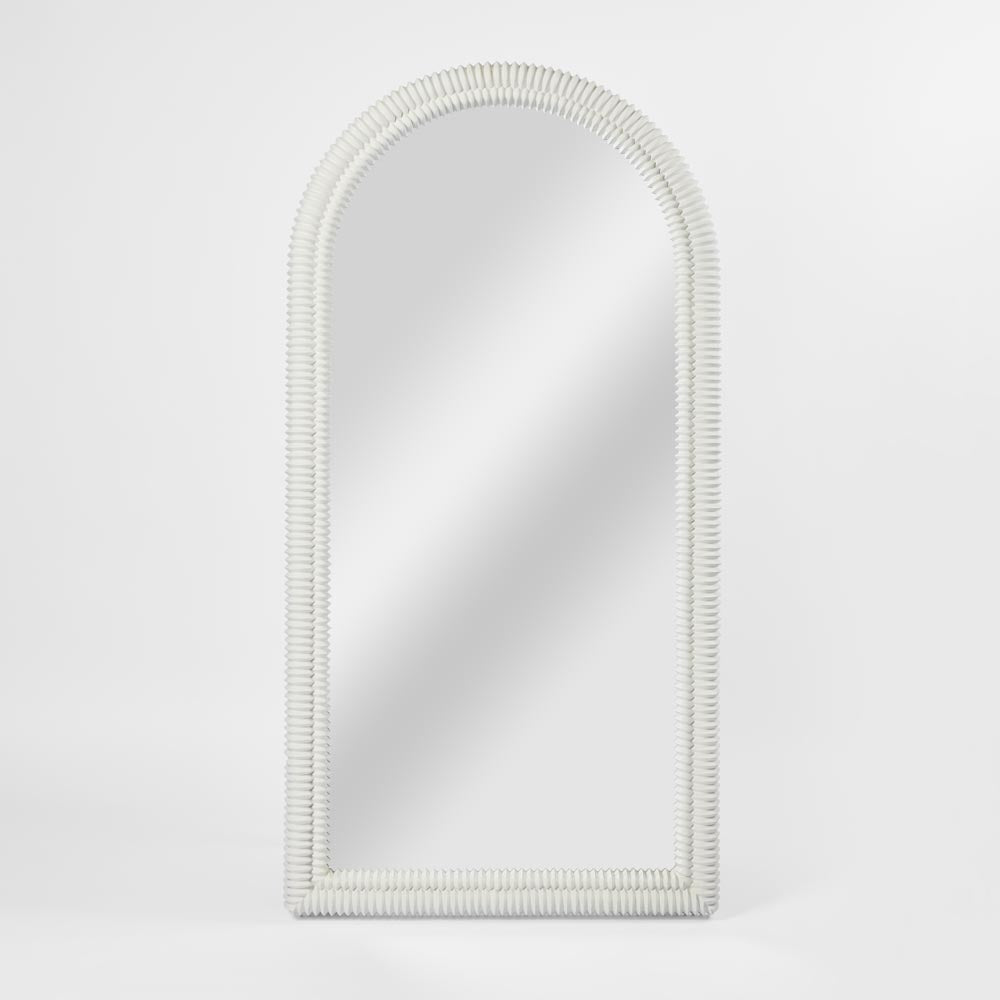 Fossil Arch Mirror - White