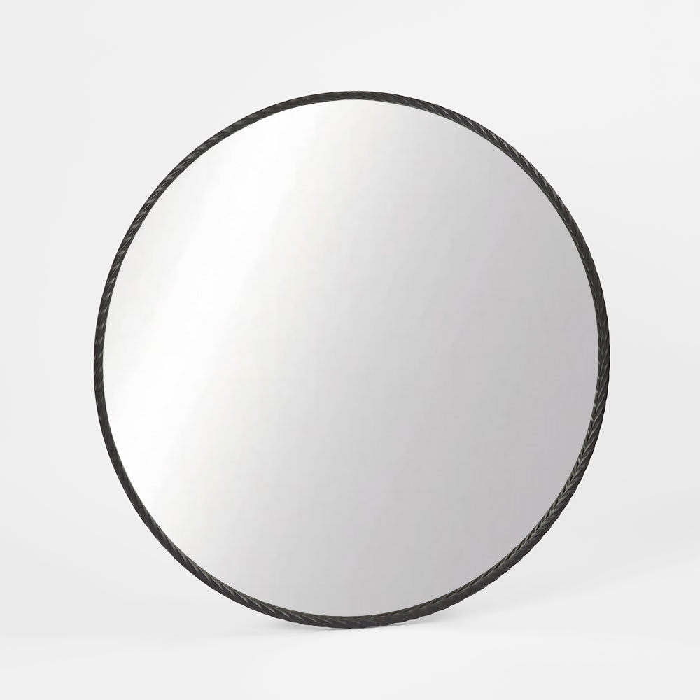 Palais Round Mirror Large - Black