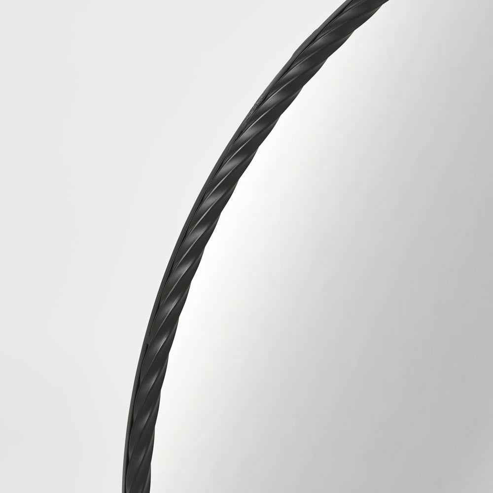 Palais Round Mirror Large - Black