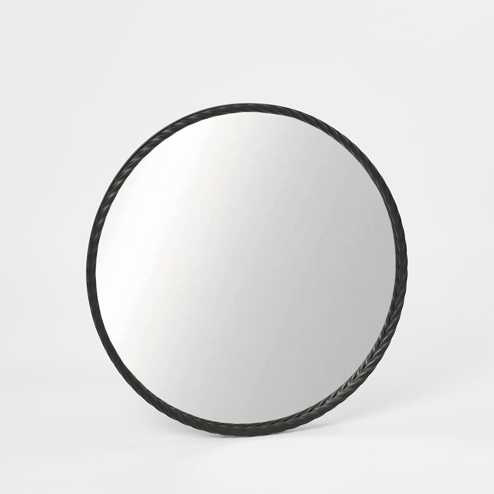 Palais Round Mirror Small - Black