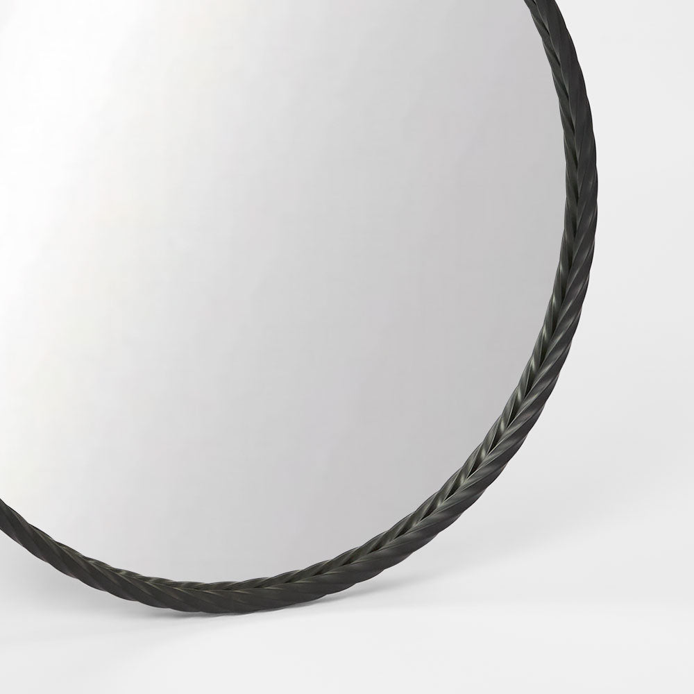 Palais Round Mirror Small - Black