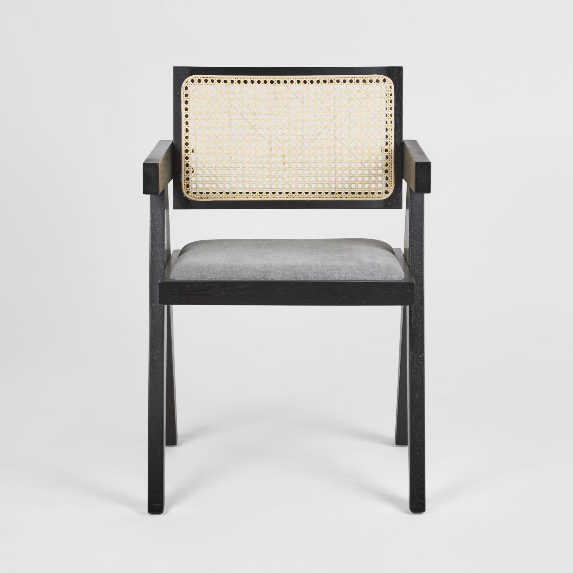 Lexi Scissor Leg Armchair - Black/Grey