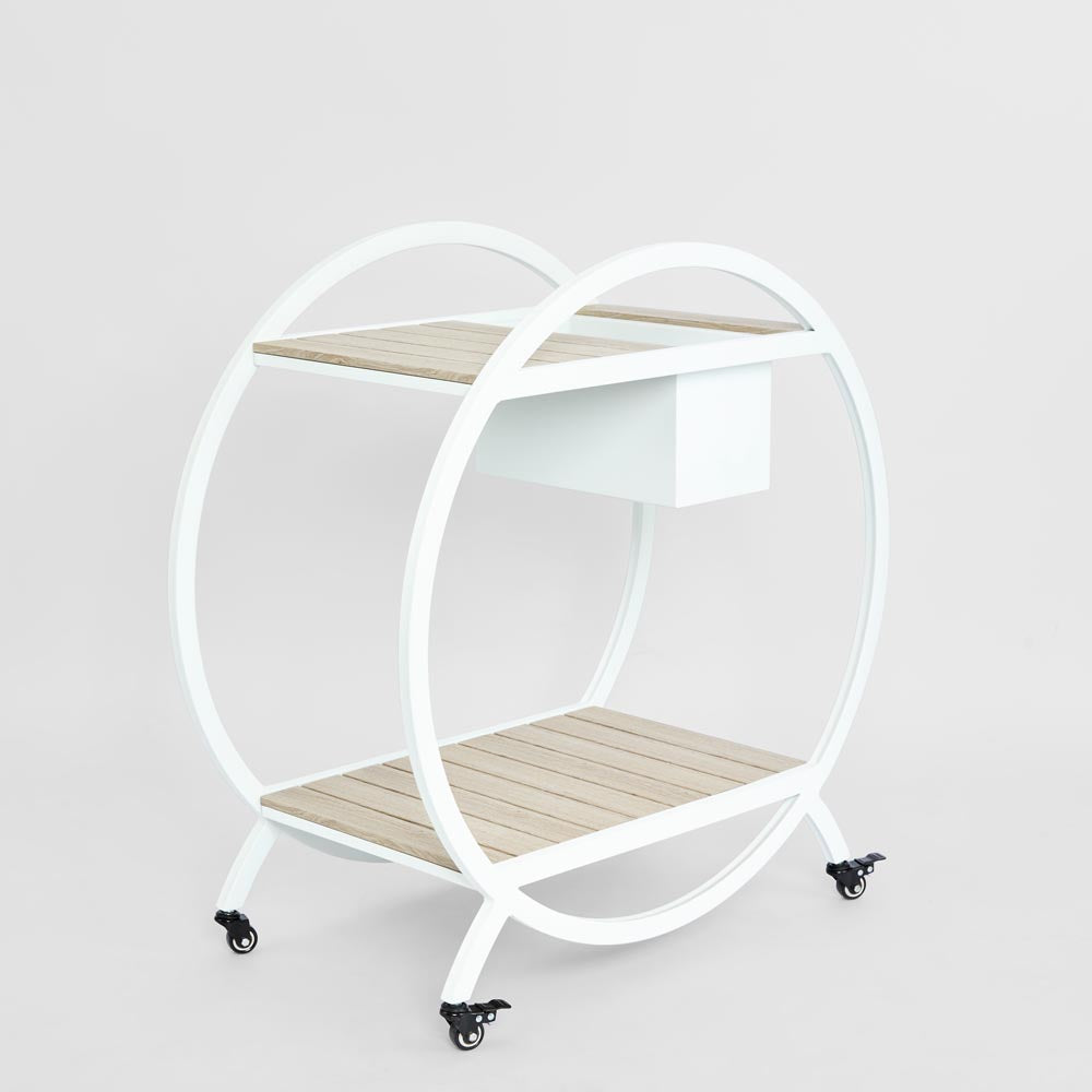 Ryder Bar Cart - White