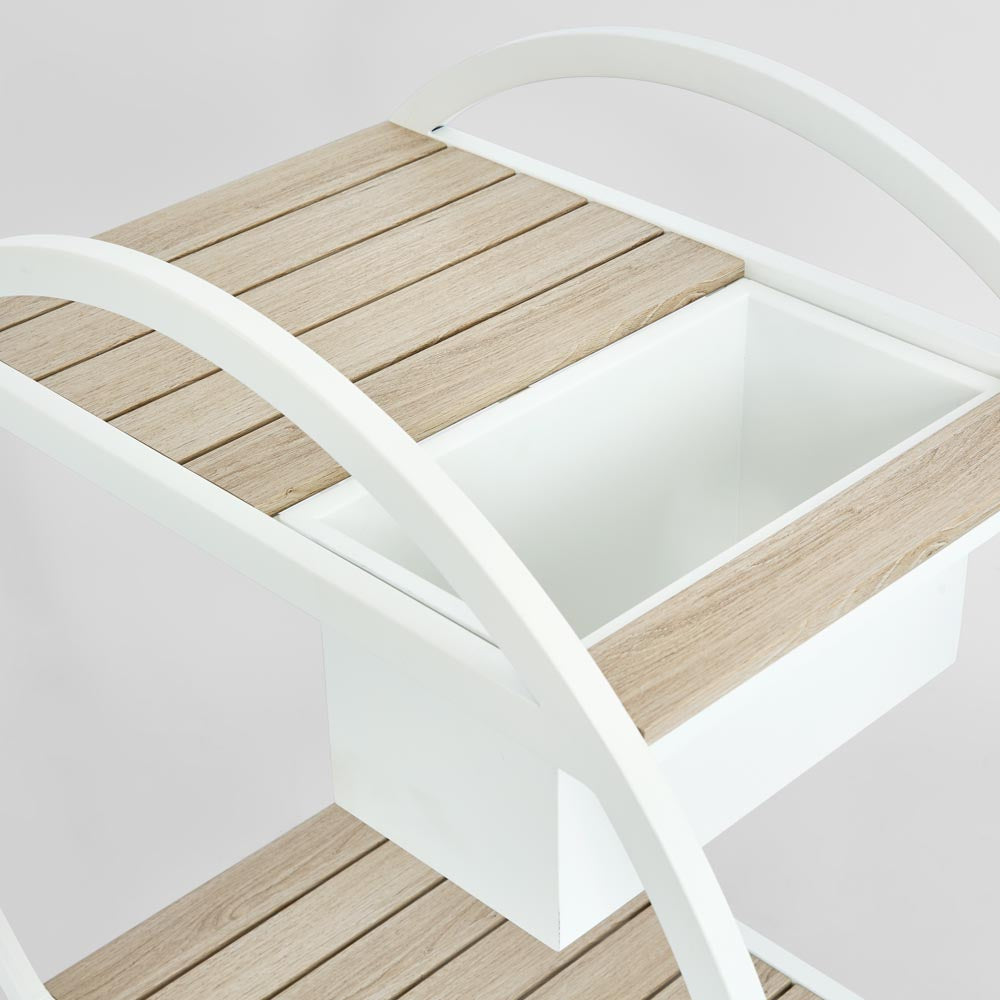 Ryder Bar Cart - White