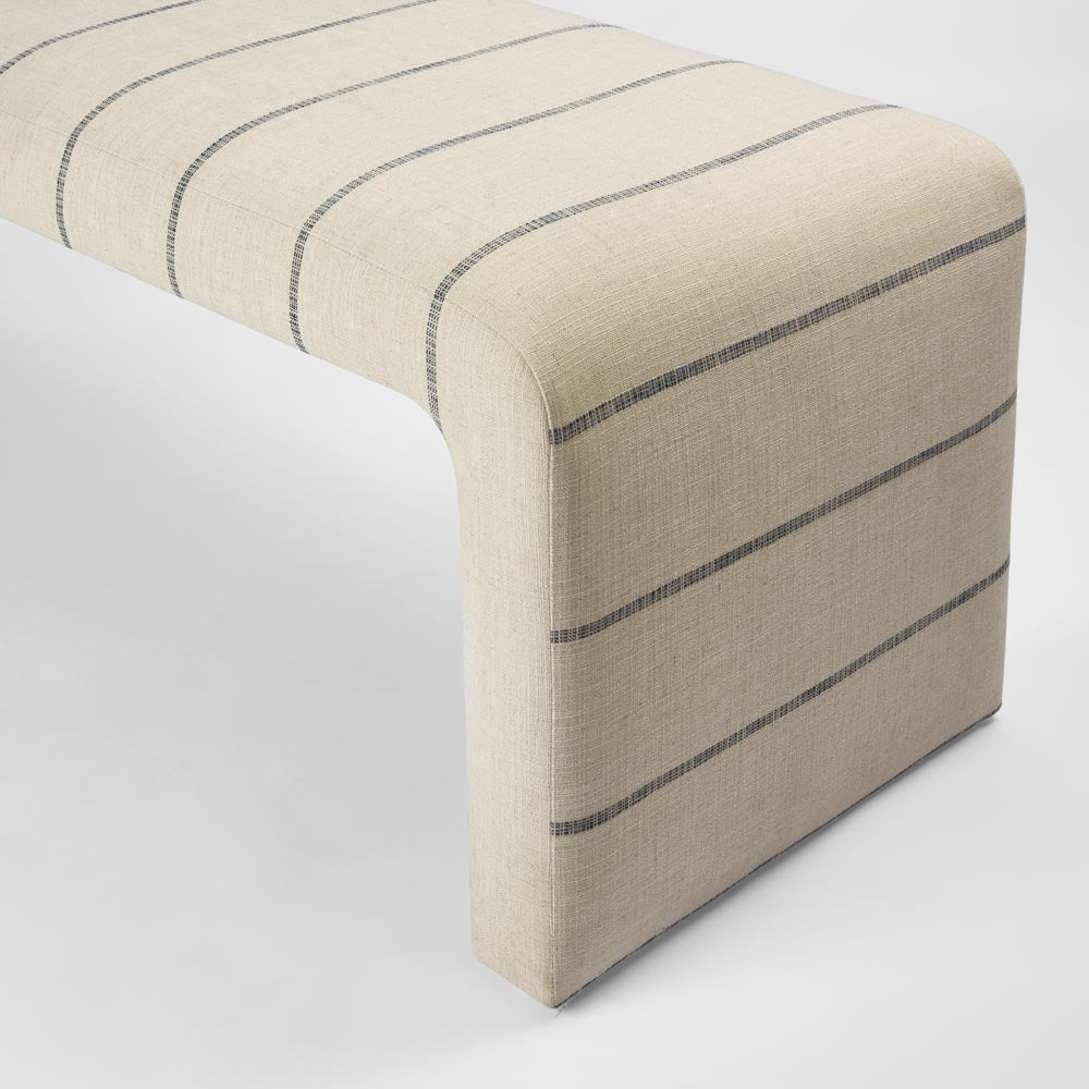 Southport Bench - Navy Stripe