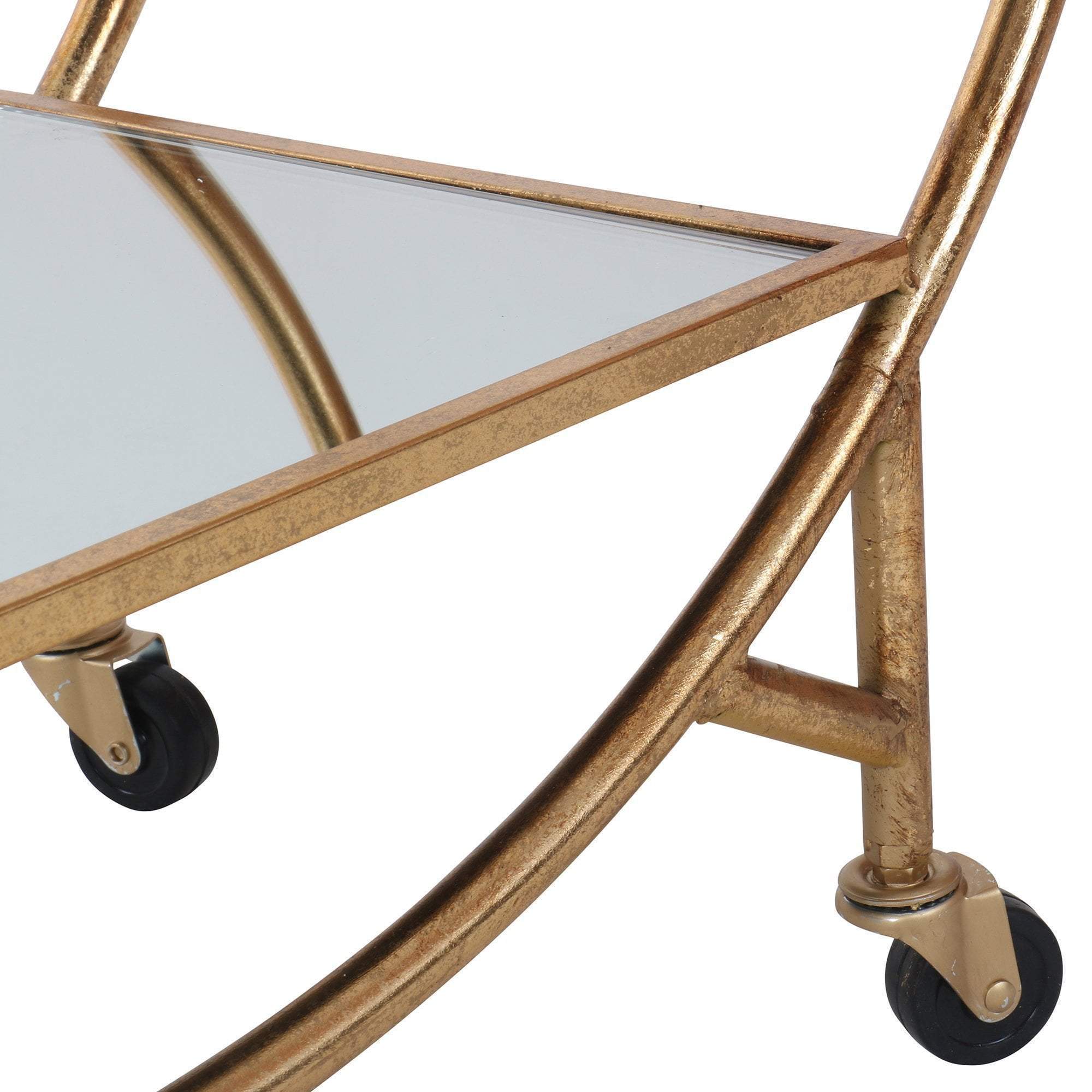 Orbit Bar Cart - Antique Gold