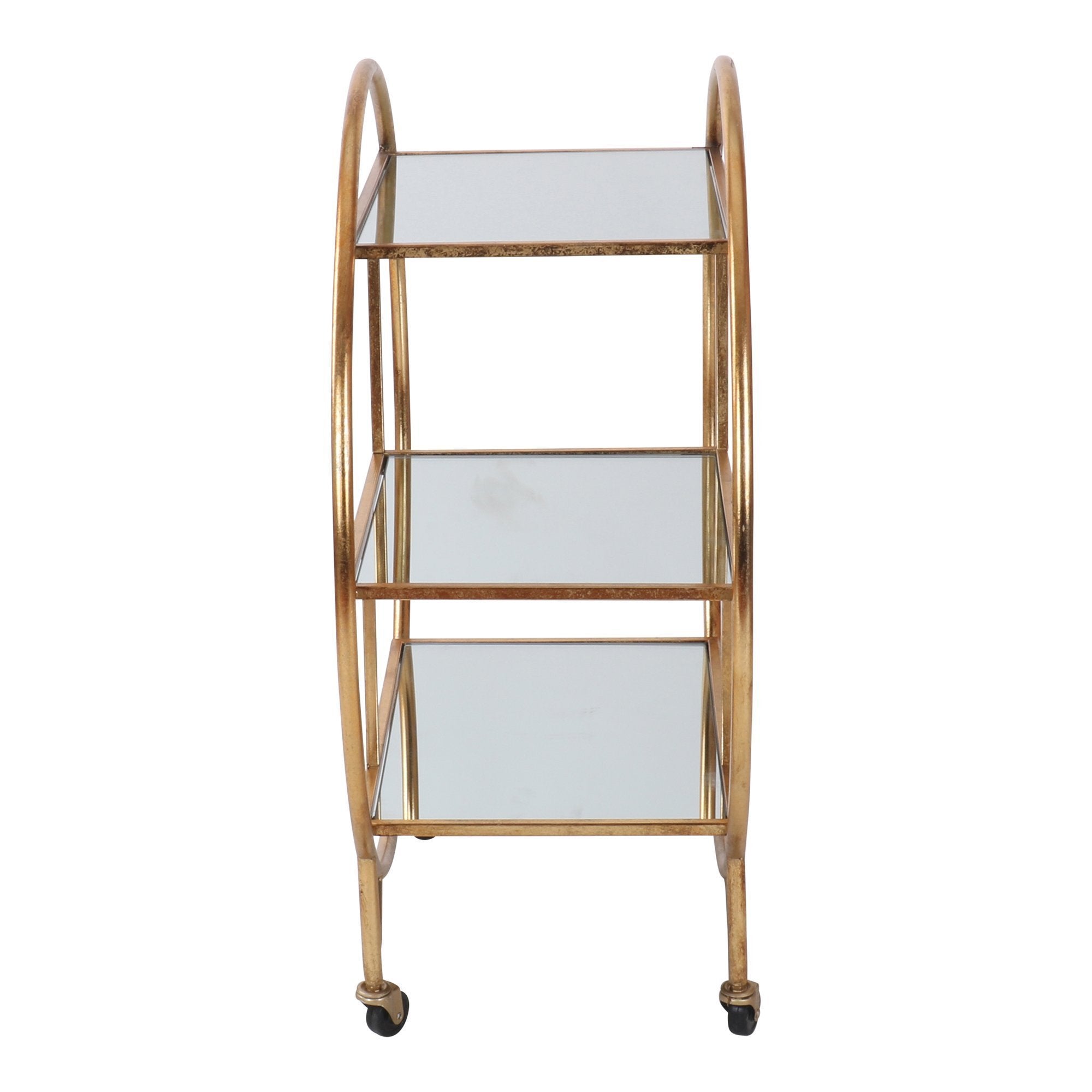 Orbit Bar Cart - Antique Gold